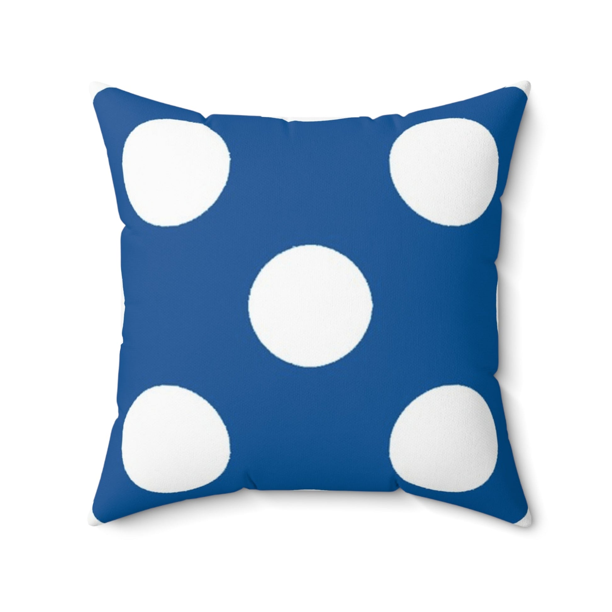Blue Polka Dot Throw Pillow, Artsulli - Art is Long, Life is Short, Home Decor, , , , , , , 