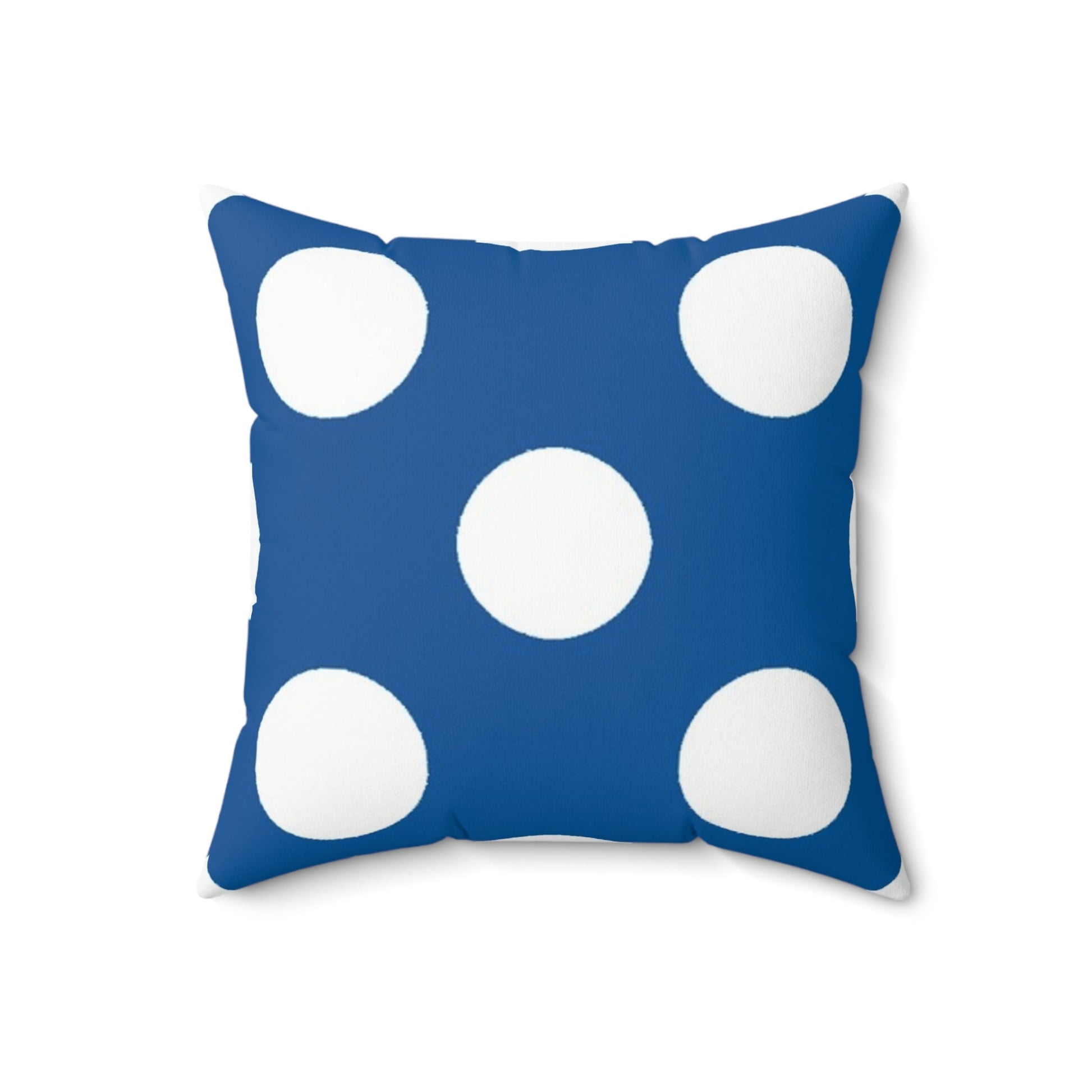 Blue Polka Dot Throw Pillow, Artsulli - Art is Long, Life is Short, Home Decor, , , , , , , 