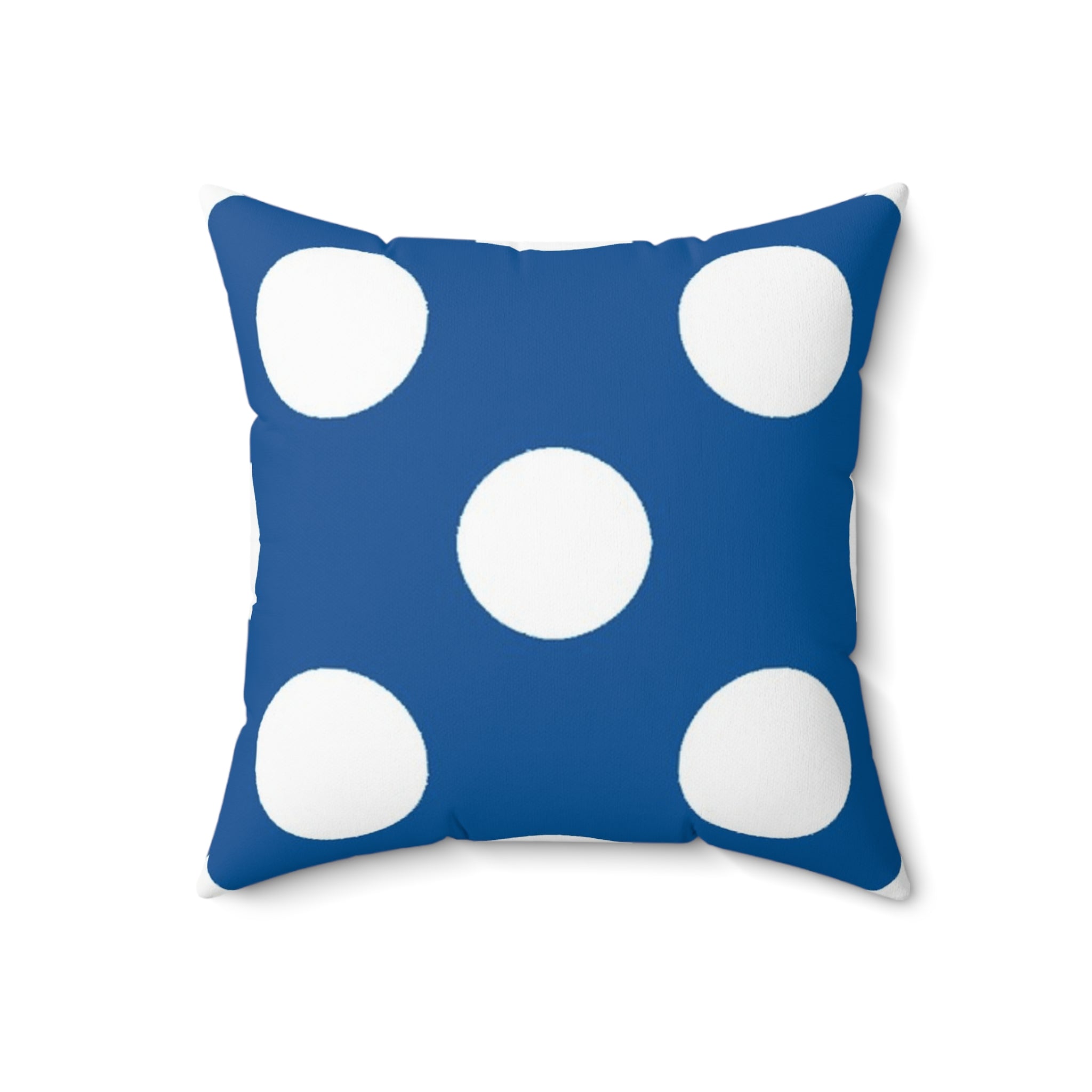 Blue Polka Dot Throw Pillow, Artsulli - Art is Long, Life is Short, Home Decor, , , , , , , 