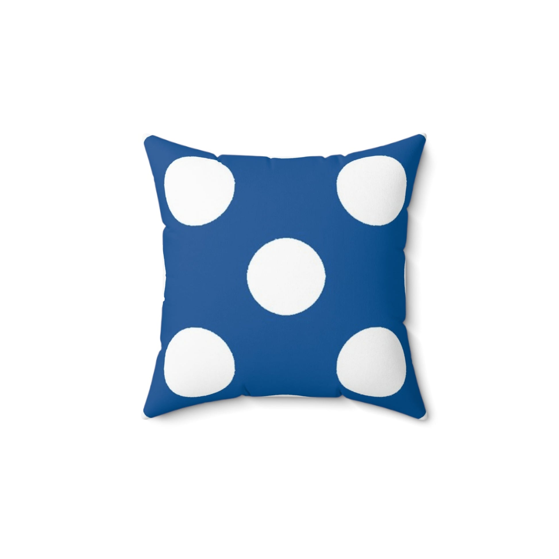 Blue Polka Dot Throw Pillow, Artsulli - Art is Long, Life is Short, Home Decor, , , , , , , 
