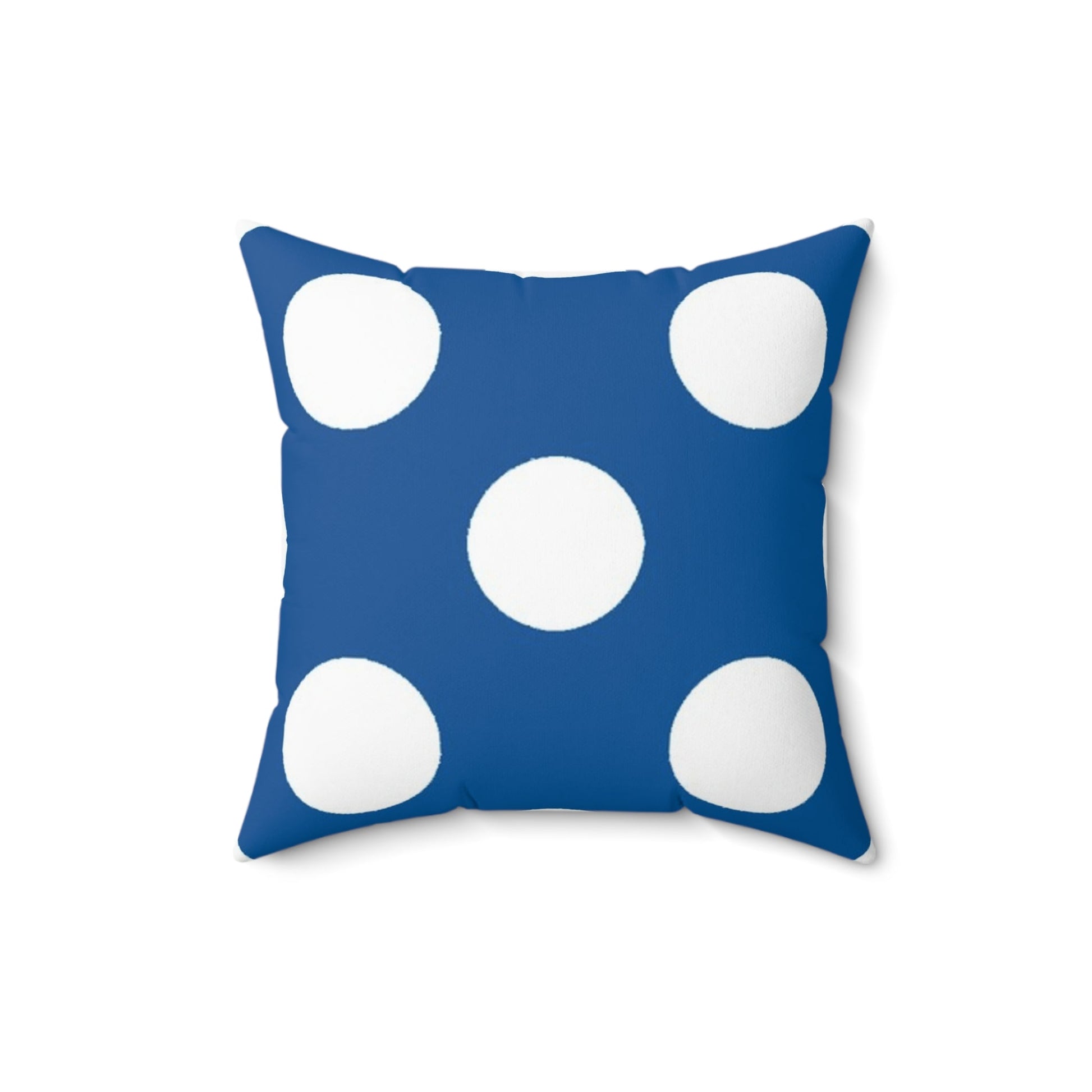 Blue Polka Dot Throw Pillow, Artsulli - Art is Long, Life is Short, Home Decor, , , , , , , 