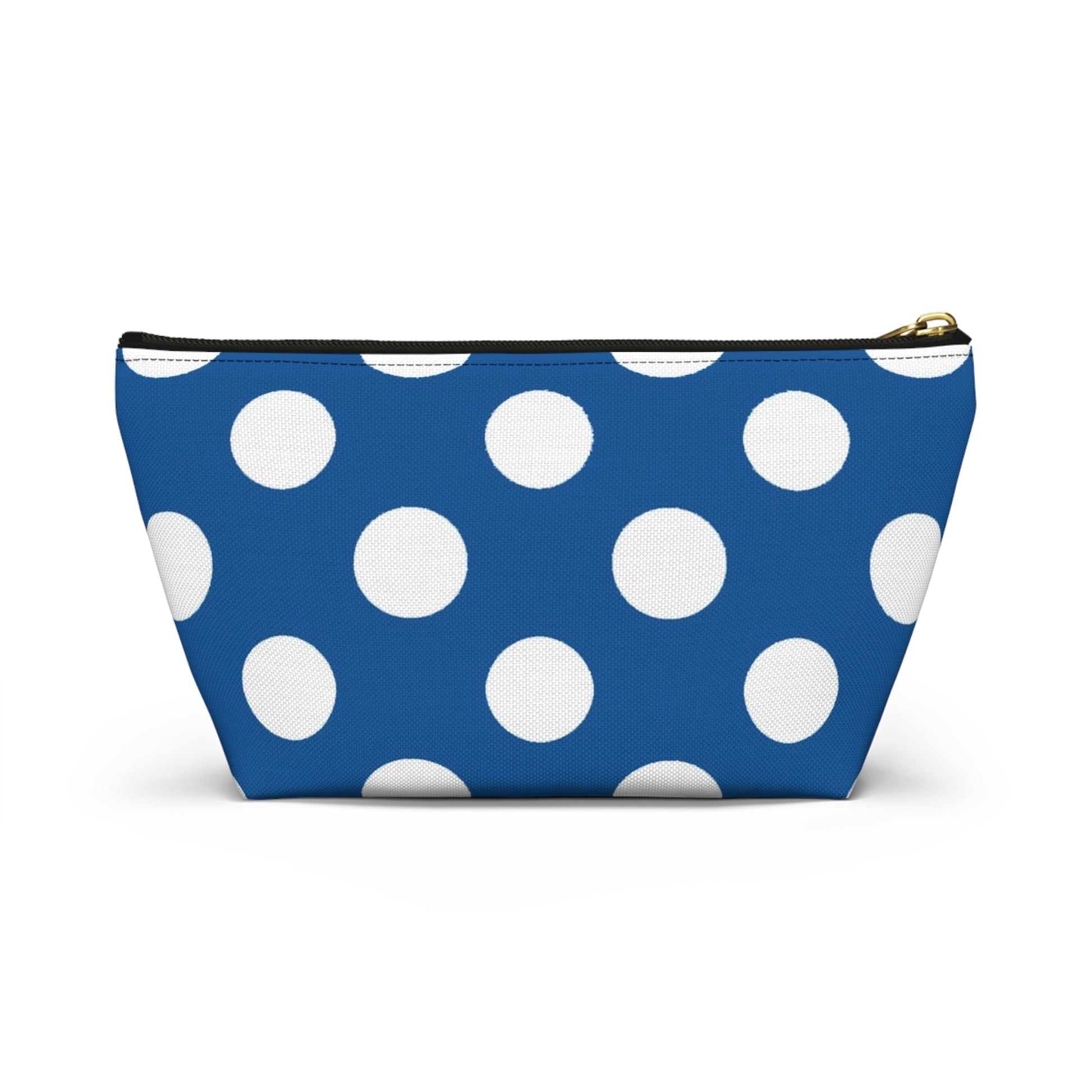 Printify Blue Polka Dot Zipper Pouch 2025