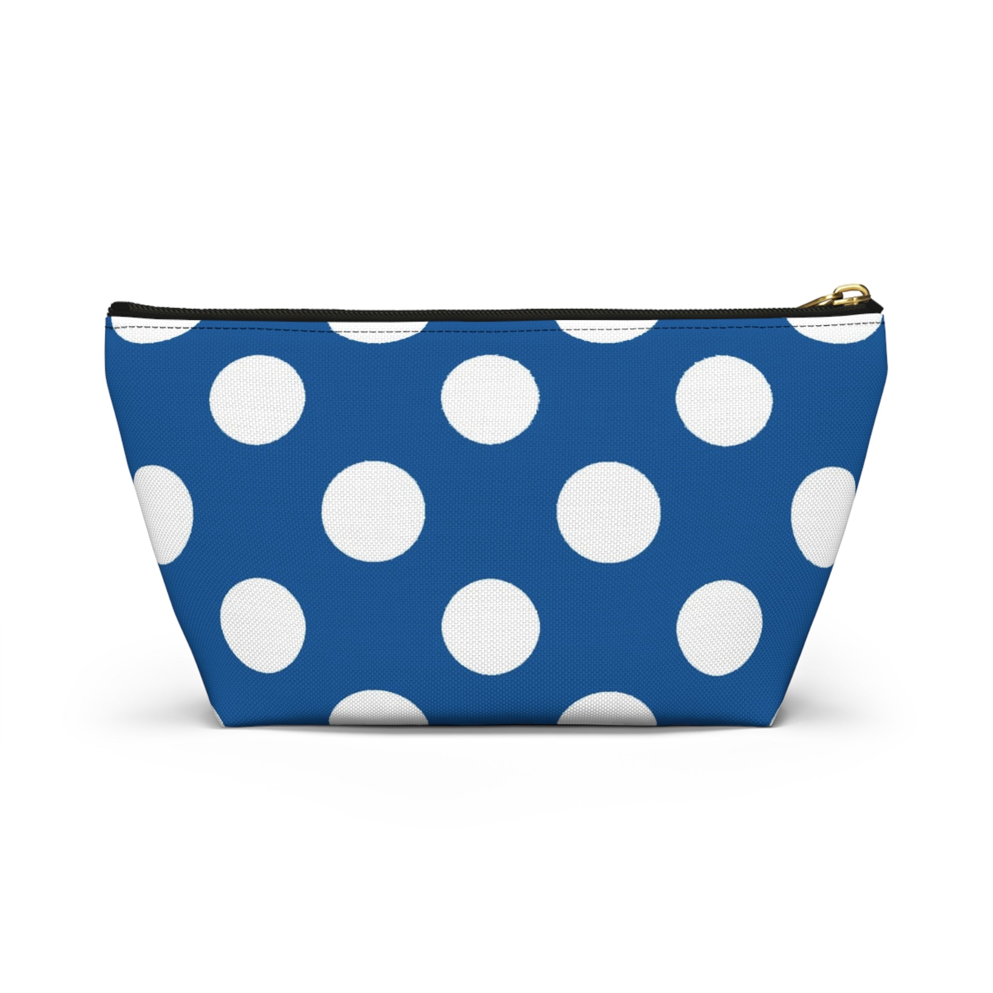 Printify Blue Polka Dot Zipper Pouch 2025