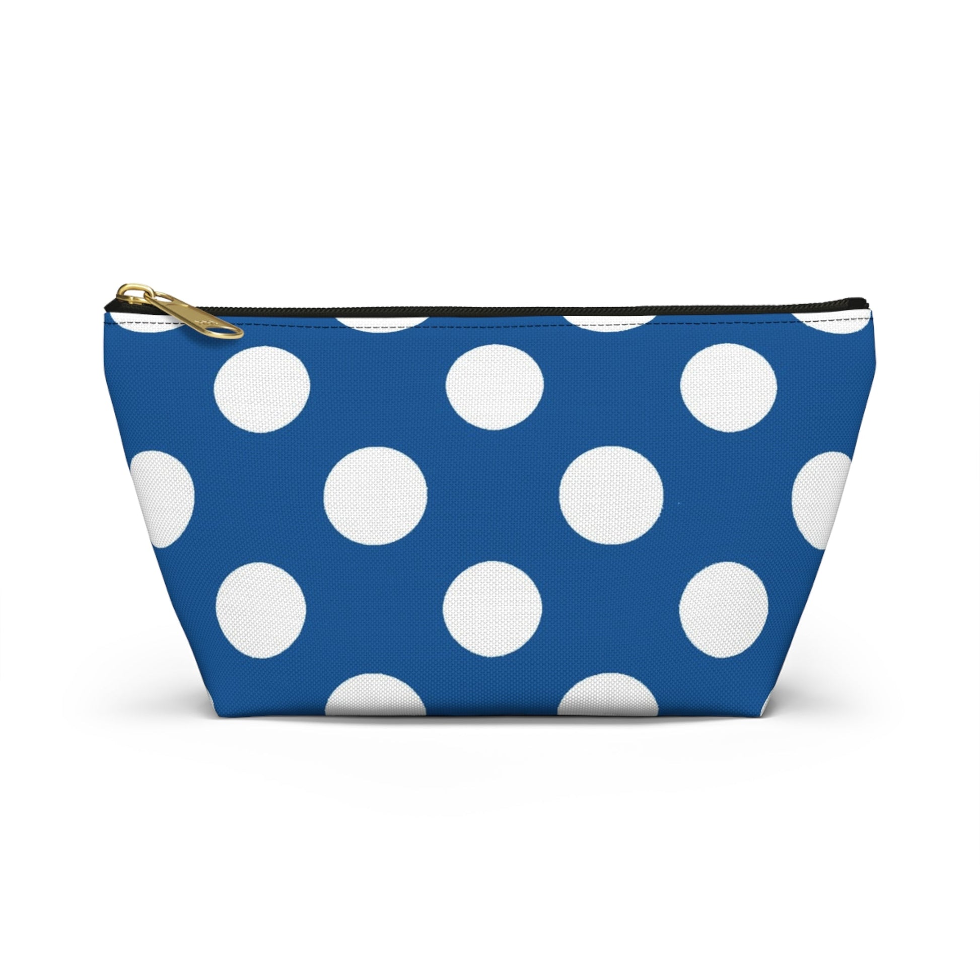 Printify Blue Polka Dot Zipper Pouch 2025