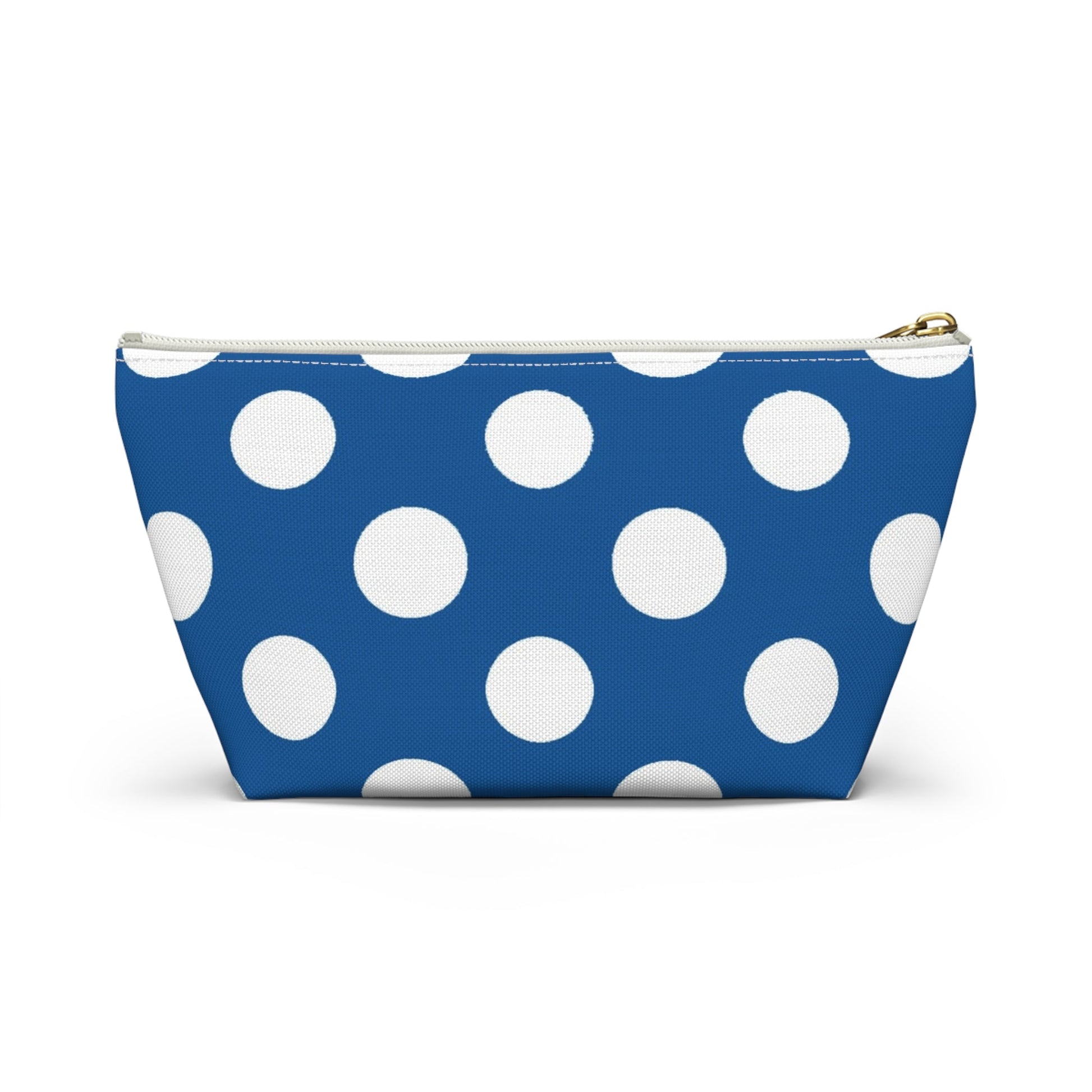 Printify Blue Polka Dot Zipper Pouch 2025