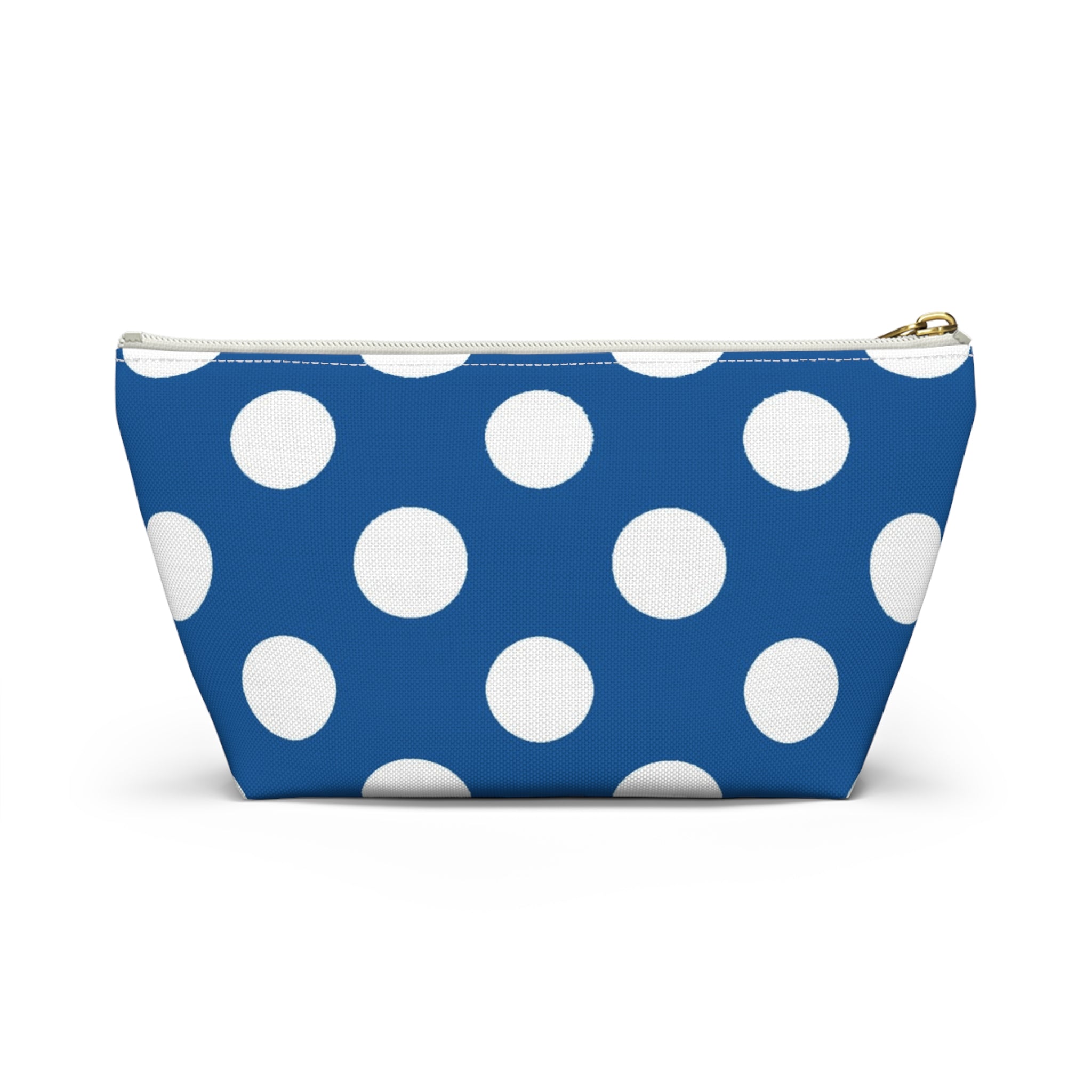 Printify Blue Polka Dot Zipper Pouch 2025