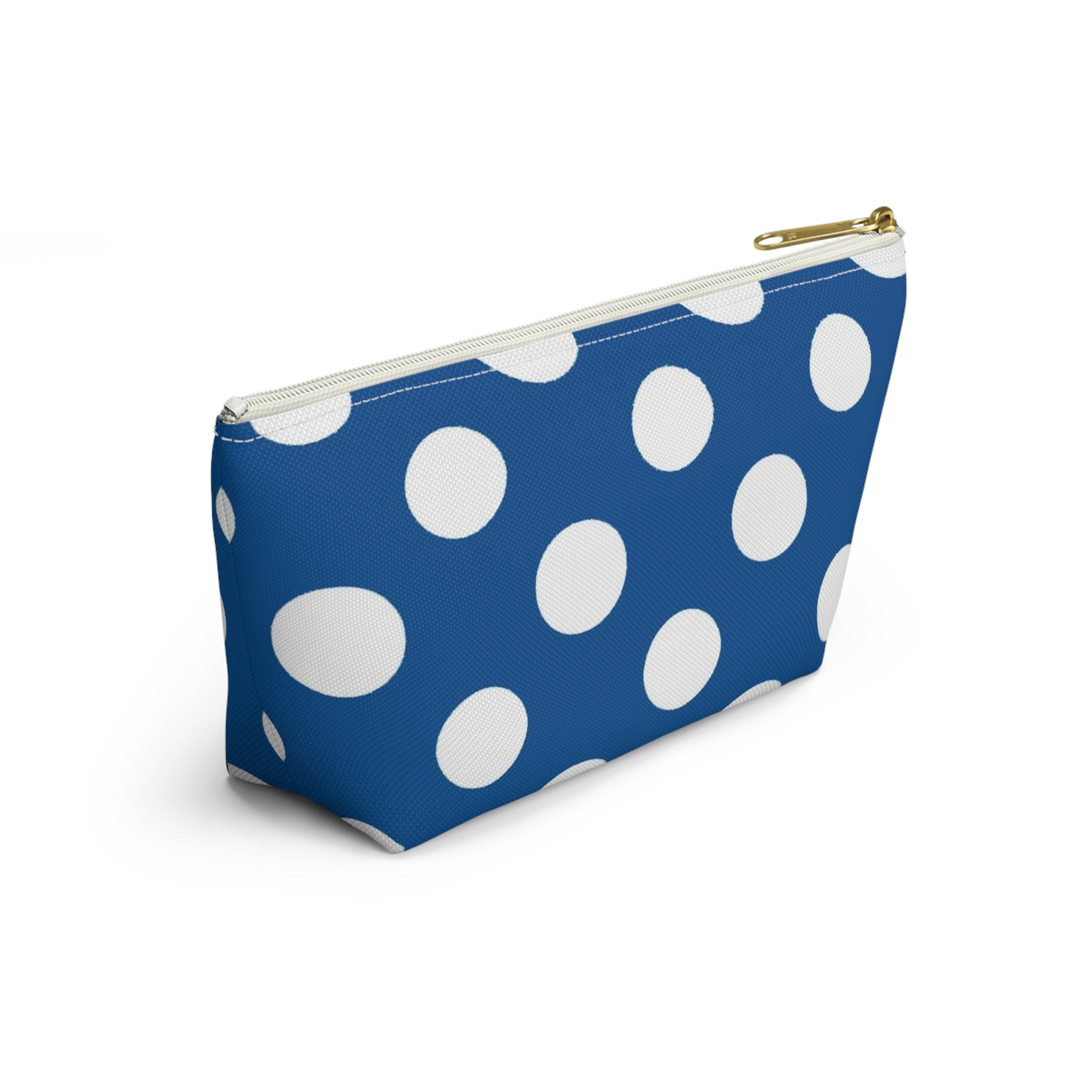 Printify Blue Polka Dot Zipper Pouch 2025