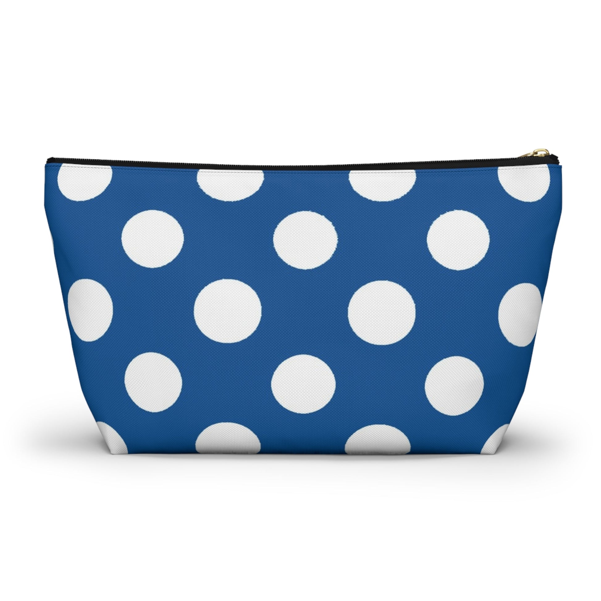 Printify Blue Polka Dot Zipper Pouch 2025