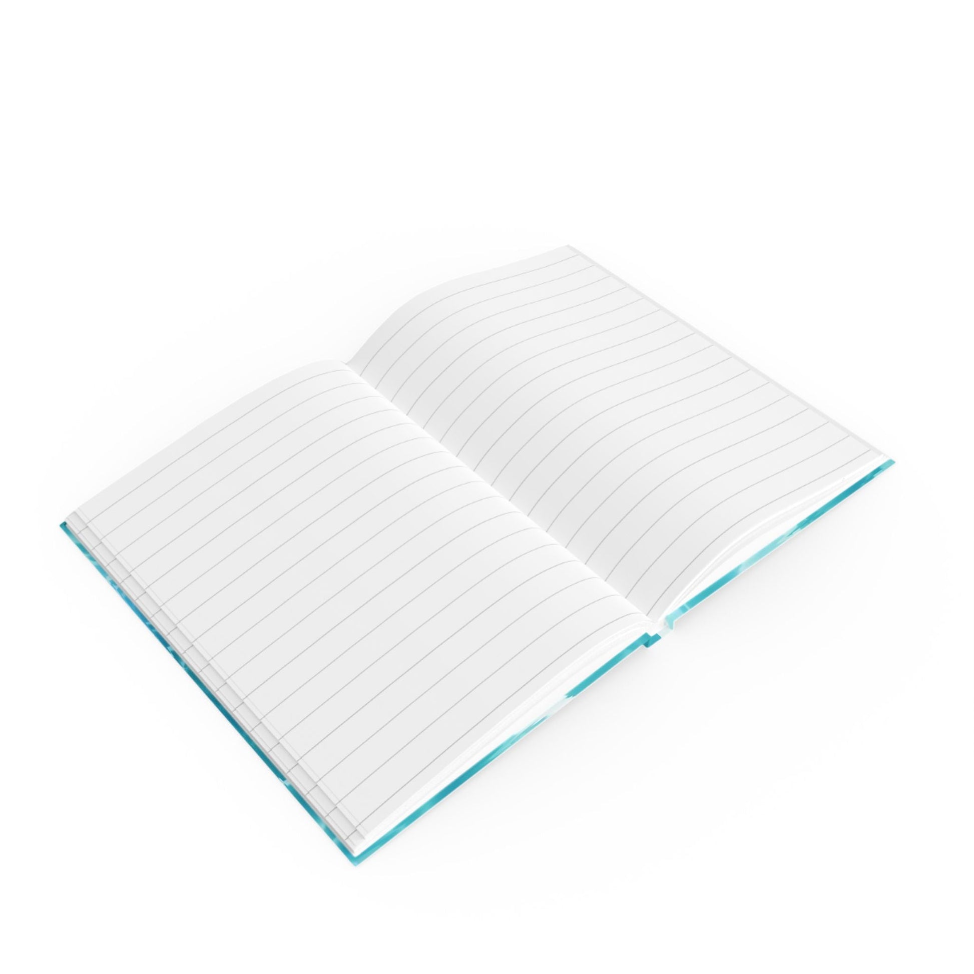 Printify Blue Rippled Water Journal 2025