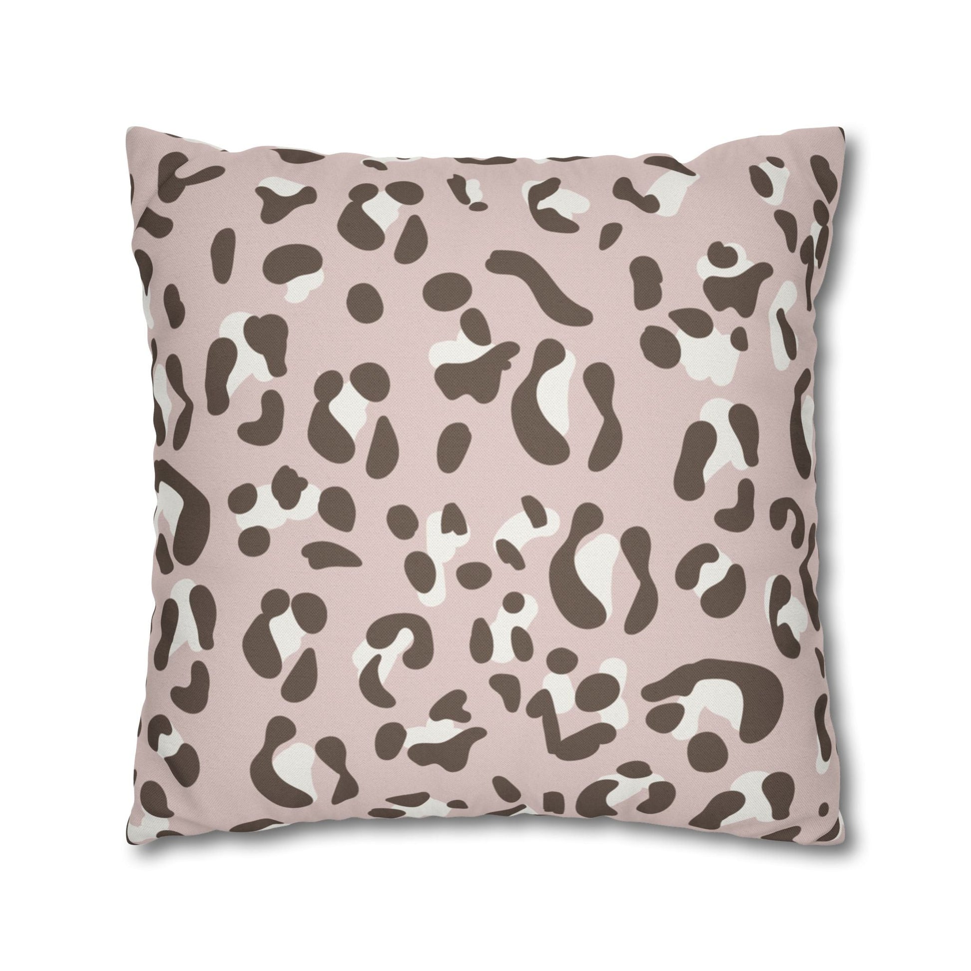 Blush Leopard Print Throw Pillow, Artsulli - Art is Long, Life is Short, Home Decor, , , , , , , 