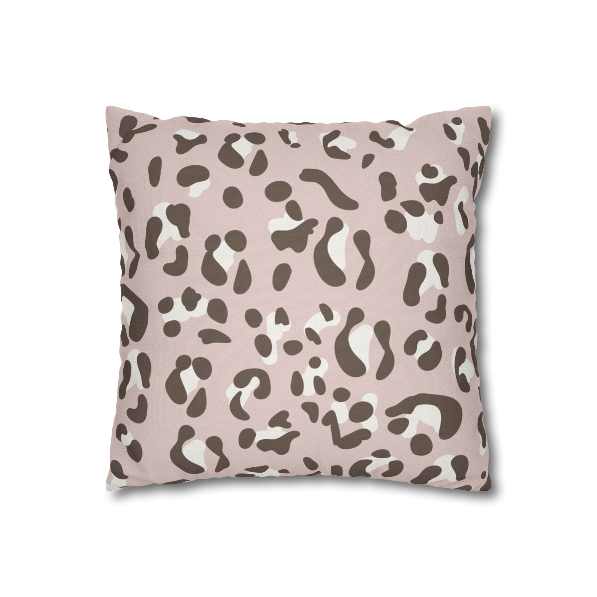 Blush Leopard Print Throw Pillow, Artsulli - Art is Long, Life is Short, Home Decor, , , , , , , 