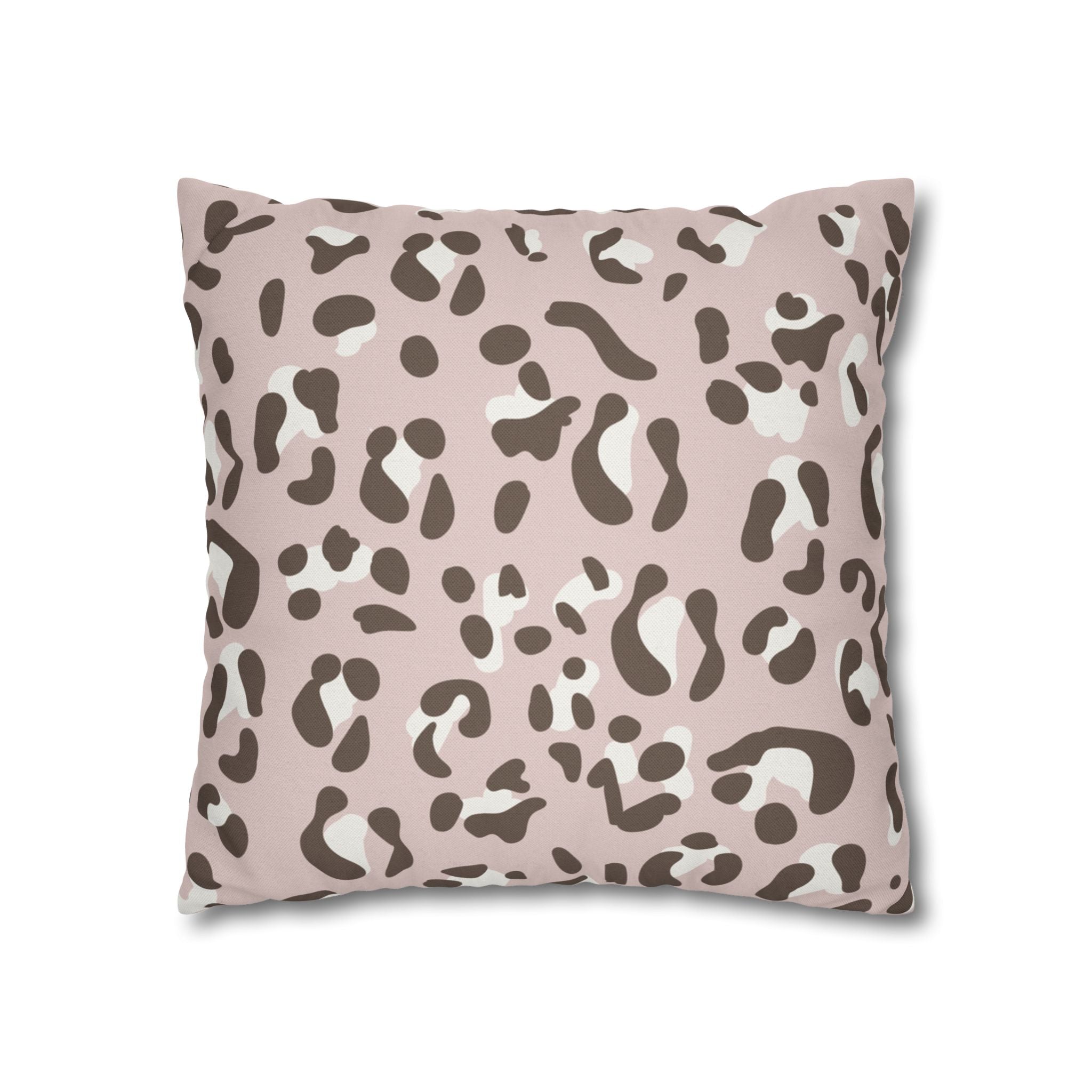 Blush Leopard Print Throw Pillow, Artsulli - Art is Long, Life is Short, Home Decor, , , , , , , 
