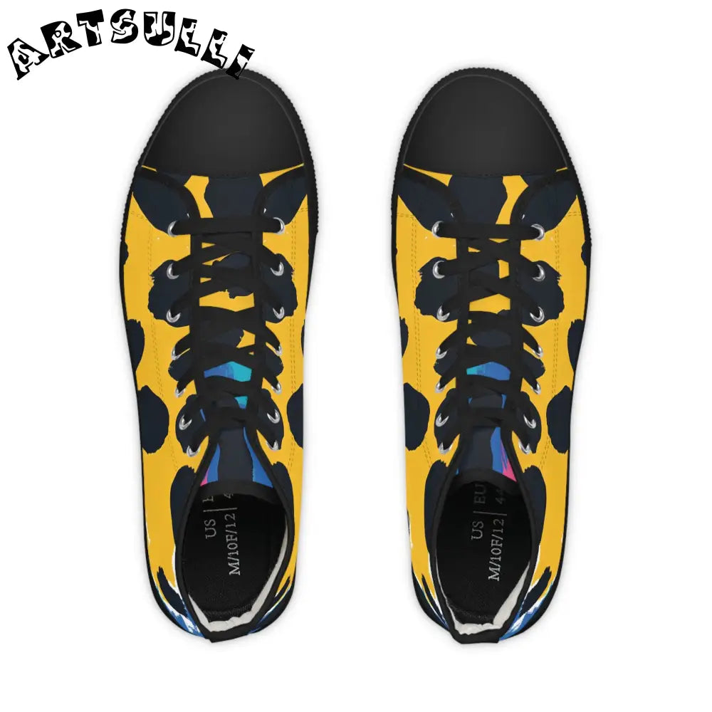 JAKKOUTTHEBXX Breathable Polyester Canvas Leopard Print High Tops 2025