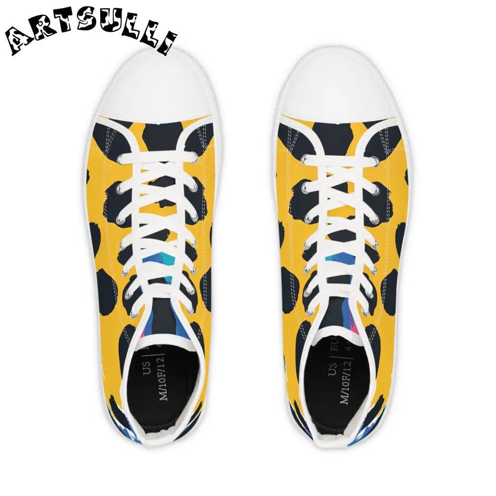 JAKKOUTTHEBXX Breathable Polyester Canvas Leopard Print High Tops 2025