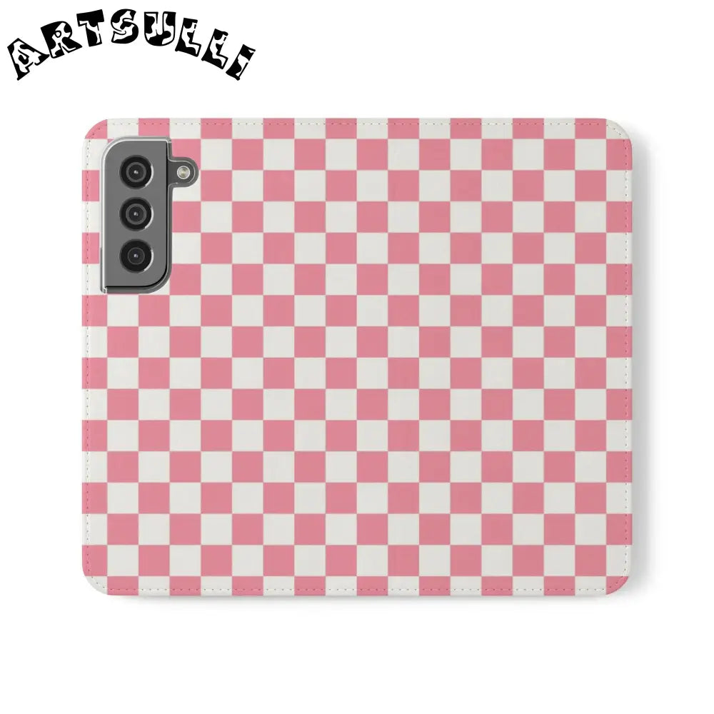Brigandine Checkered Scene Flip Cases, Artsulli - Art is Long, Life is Short, Phone Case, Size, Samsung Galaxy S22, , , , , 19329751107959772995