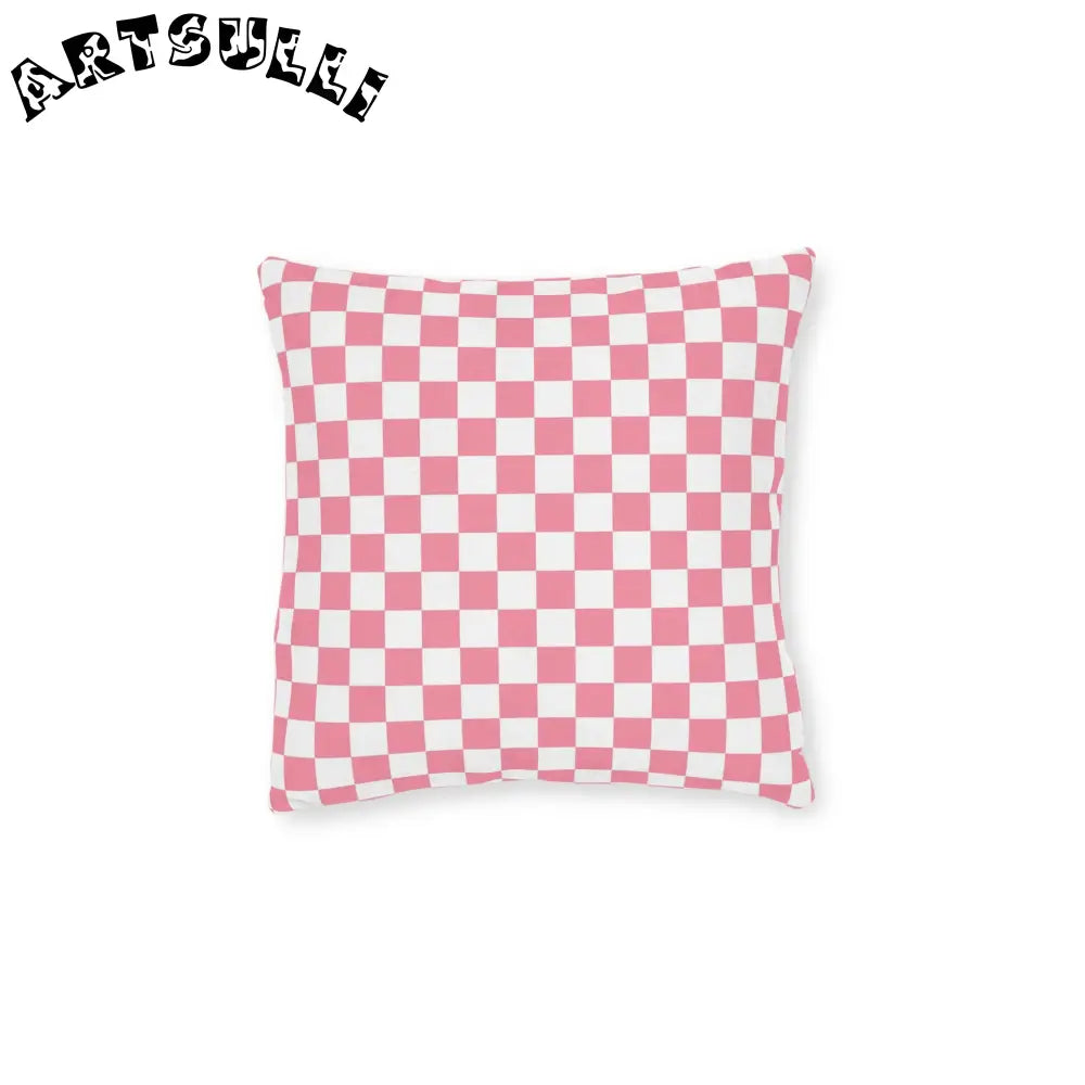 Brigandine Checkered Scene Square Pillow, Artsulli - Art is Long, Life is Short, Home Decor, Size, 12" × 12", , , , , 86717169197274787401