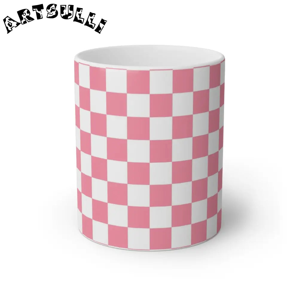 Brigandine Checkered Scene White Mug, 11oz, Artsulli - Art is Long, Life is Short, Mug, Size, 11oz, Color, White, , , 18610352348075207764