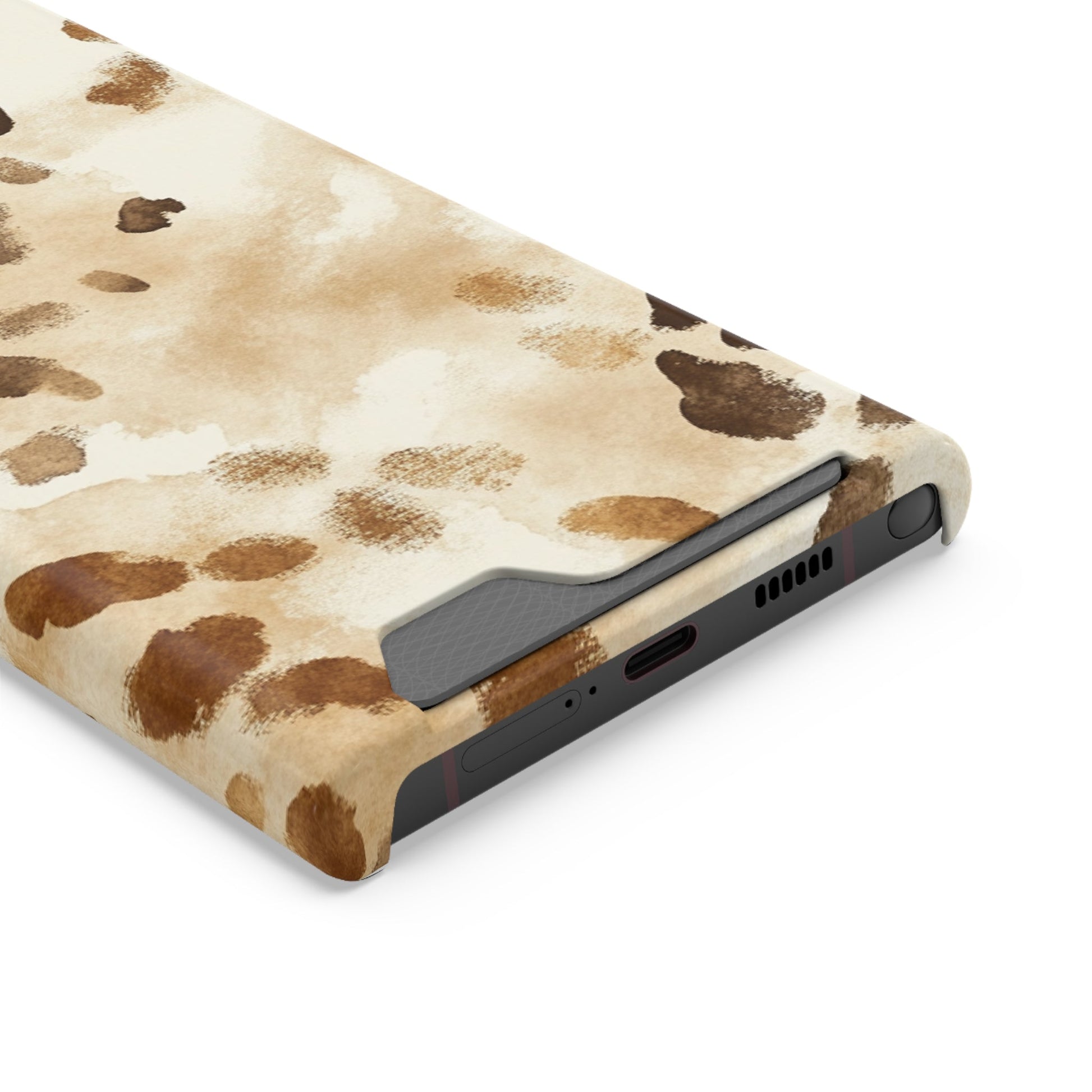 Brown and Beige Watercolor Cardholder Case, Artsulli - Art is Long, Life is Short, Phone Case, , , , , , , 