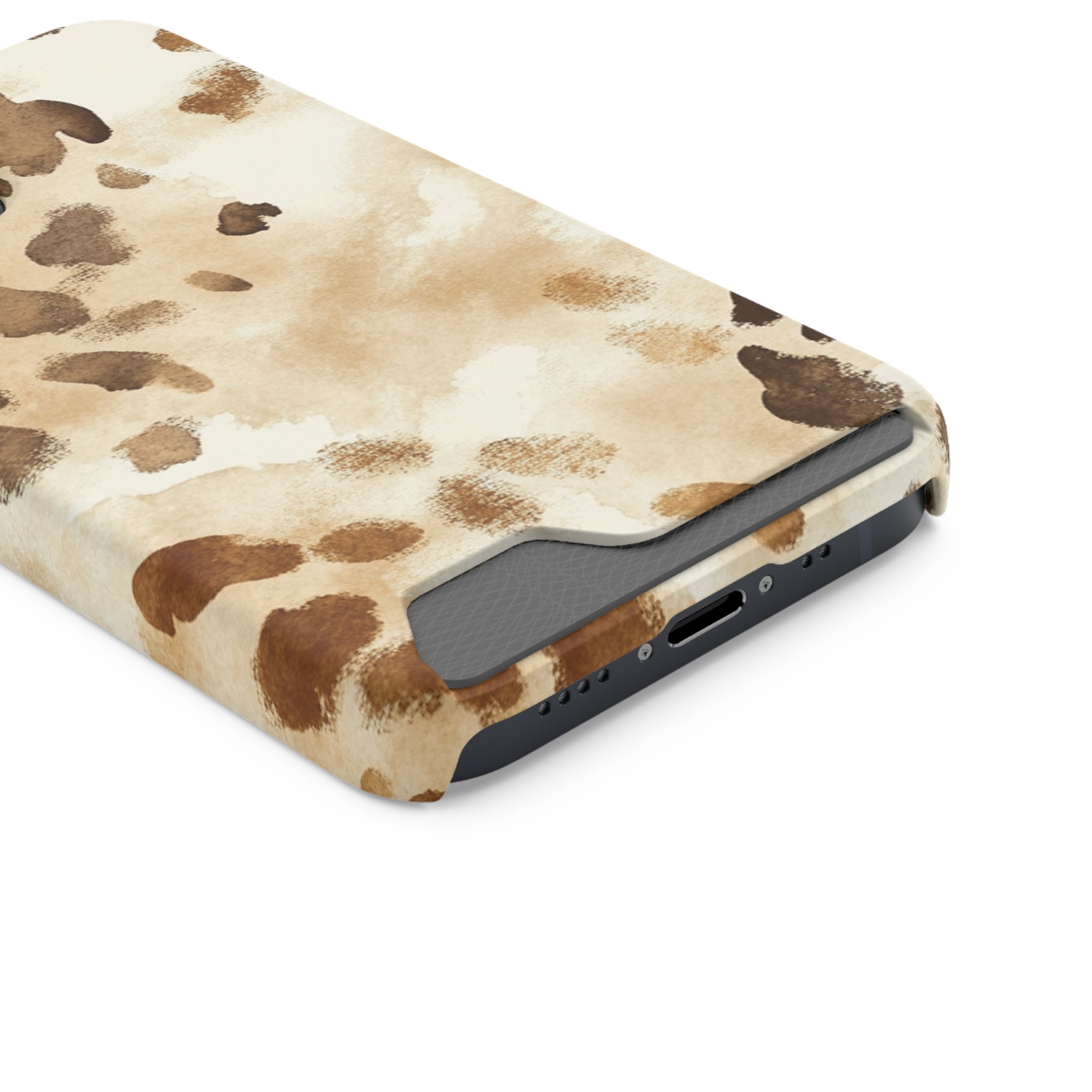 Brown and Beige Watercolor Cardholder Case, Artsulli - Art is Long, Life is Short, Phone Case, , , , , , , 