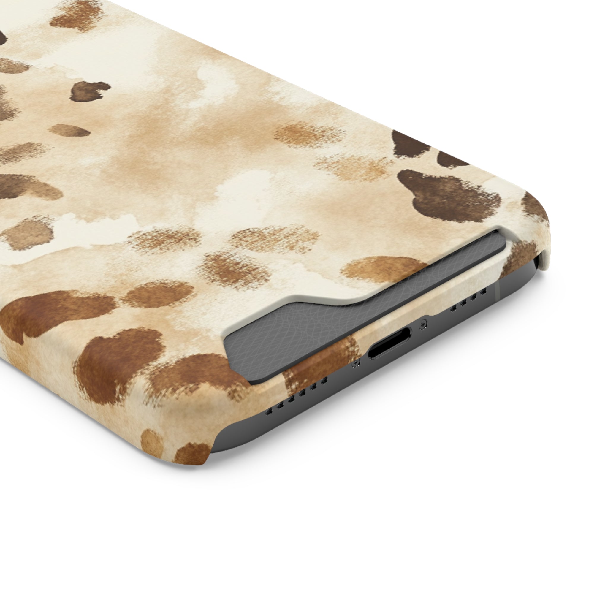 Brown and Beige Watercolor Cardholder Case, Artsulli - Art is Long, Life is Short, Phone Case, , , , , , , 