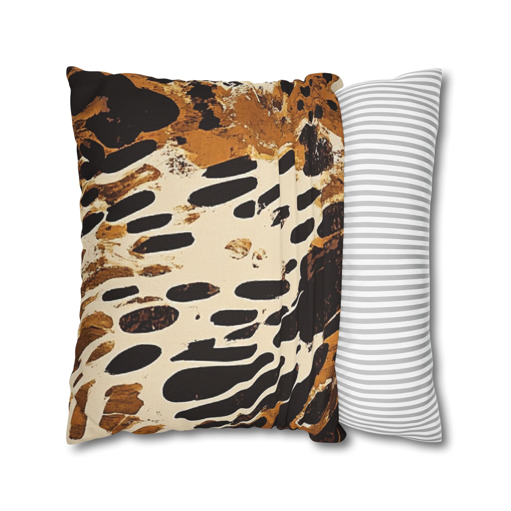 Brown and Black Abstract Throw Pillow, Artsulli - Art is Long, Life is Short, Home Decor, , , , , , , 