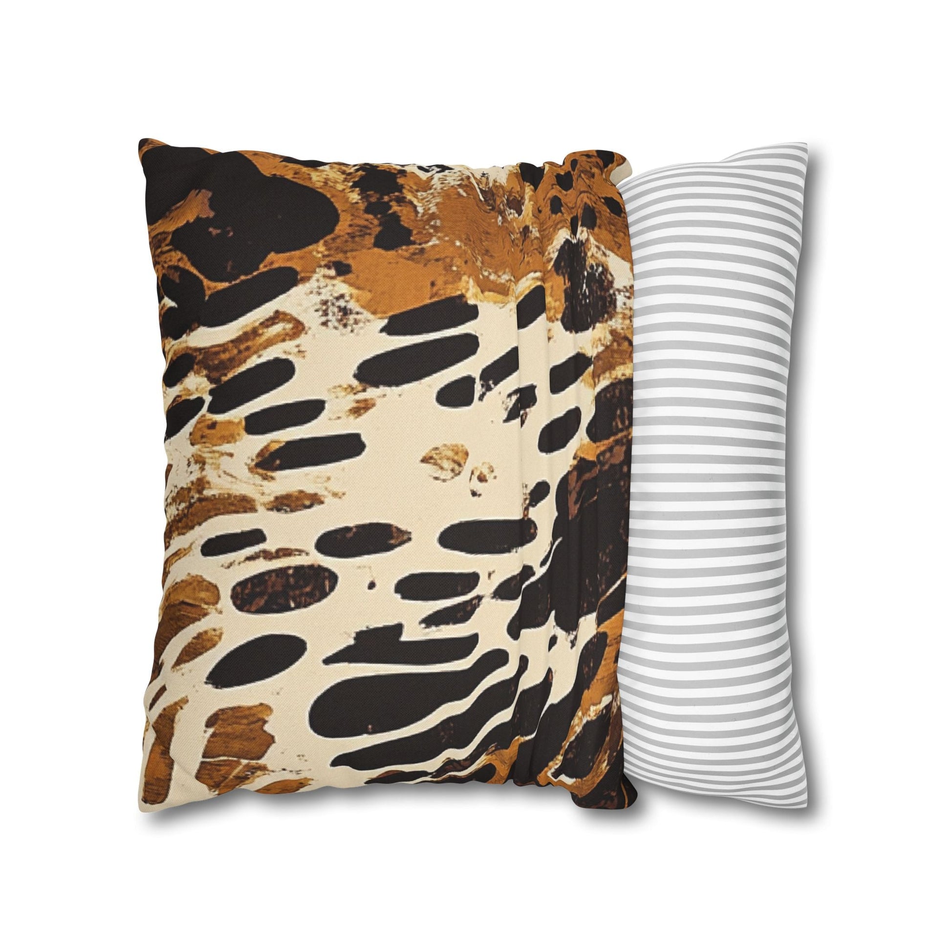 Brown and Black Abstract Throw Pillow, Artsulli - Art is Long, Life is Short, Home Decor, , , , , , , 