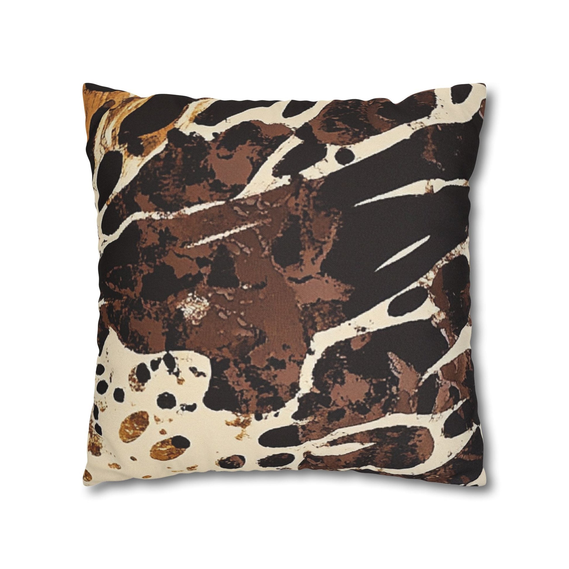 Brown and Black Abstract Throw Pillow, Artsulli - Art is Long, Life is Short, Home Decor, , , , , , , 
