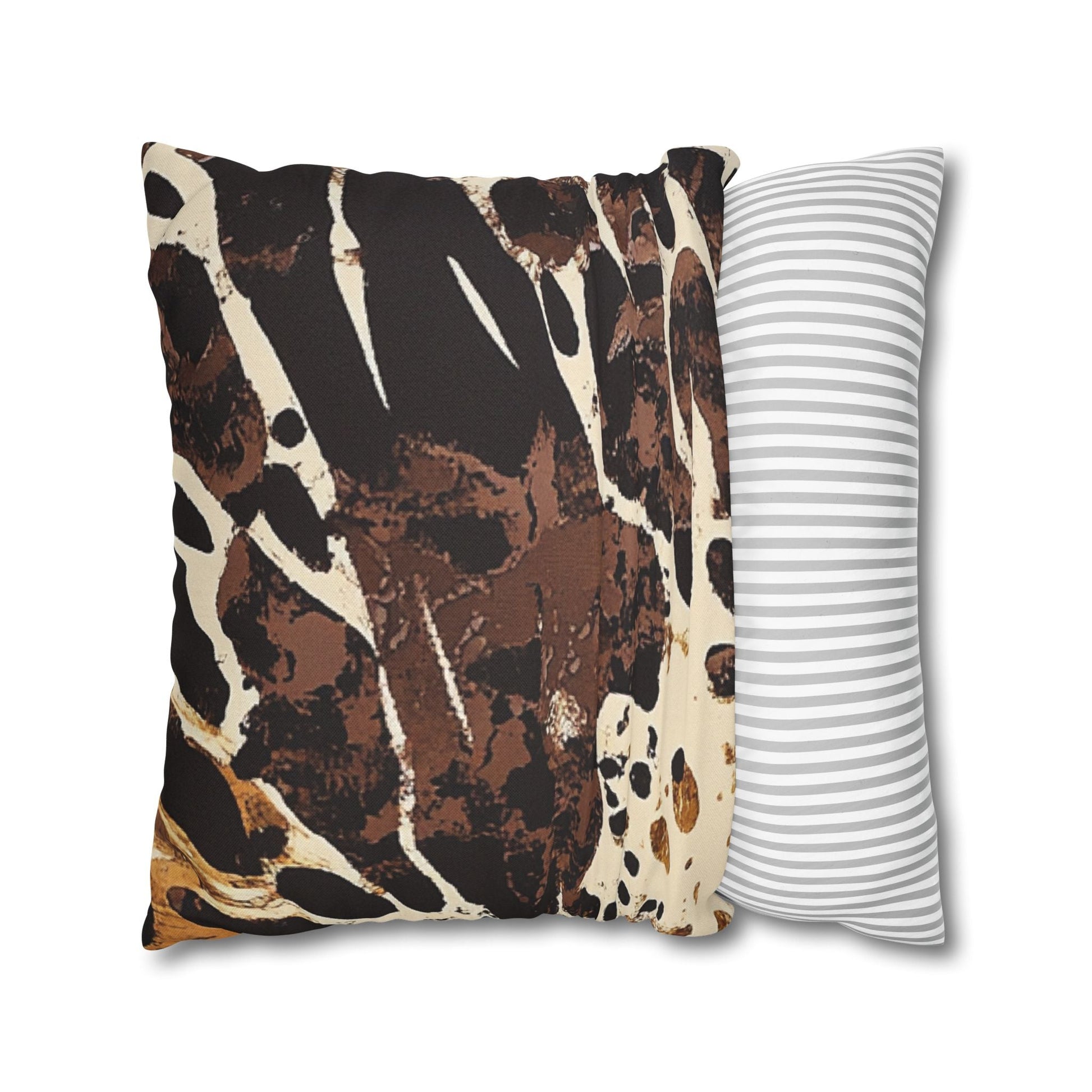 Brown and Black Abstract Throw Pillow, Artsulli - Art is Long, Life is Short, Home Decor, , , , , , , 
