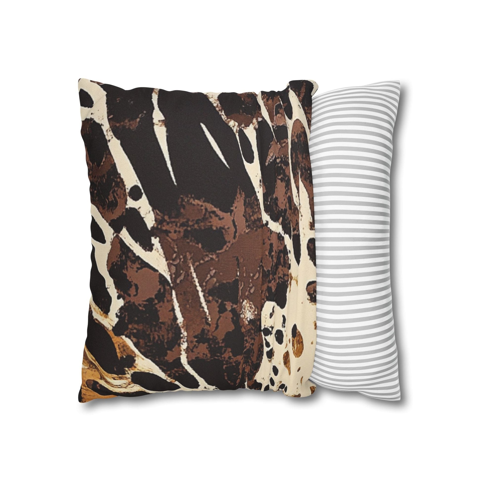 Brown and Black Abstract Throw Pillow, Artsulli - Art is Long, Life is Short, Home Decor, , , , , , , 