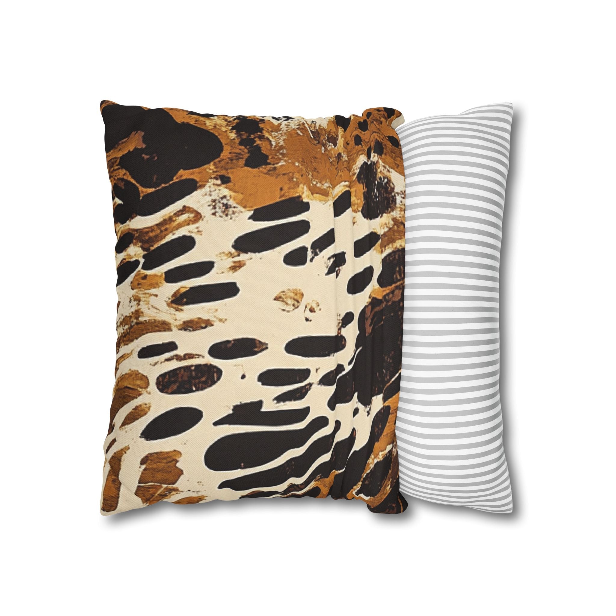 Brown and Black Abstract Throw Pillow, Artsulli - Art is Long, Life is Short, Home Decor, , , , , , , 