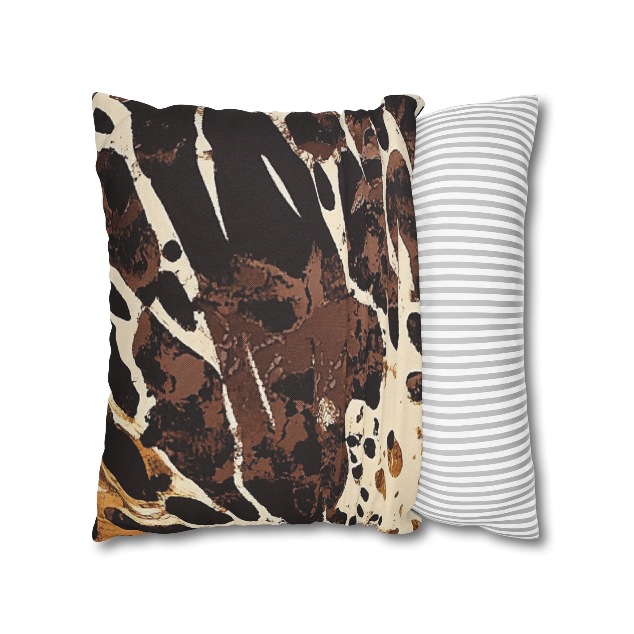 Brown and Black Abstract Throw Pillow, Artsulli - Art is Long, Life is Short, Home Decor, , , , , , , 