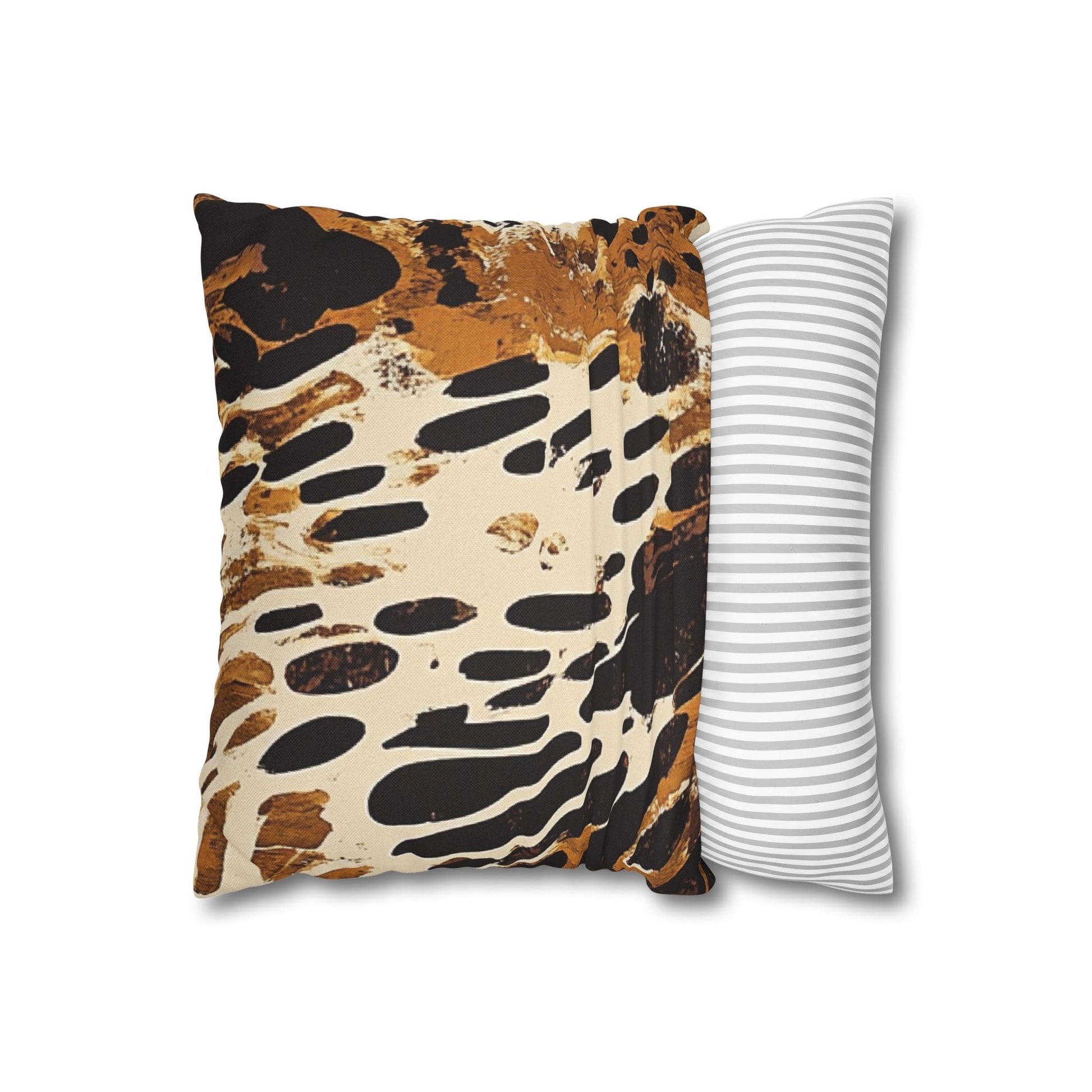 Brown and Black Abstract Throw Pillow, Artsulli - Art is Long, Life is Short, Home Decor, , , , , , , 