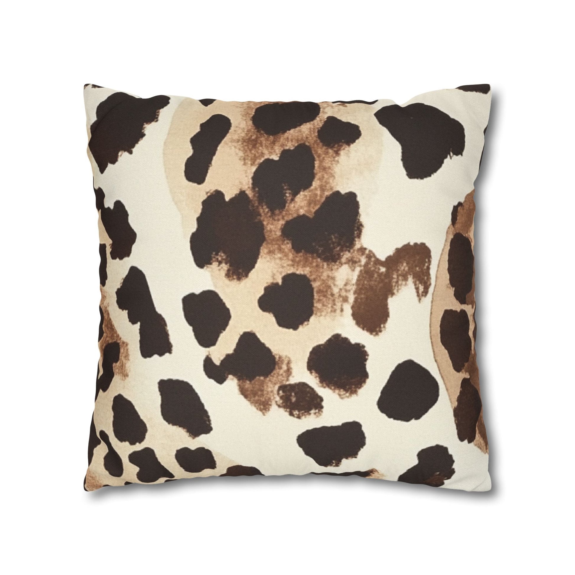 Brown and Tan Cow Print Throw Pillow, Artsulli - Art is Long, Life is Short, Home Decor, , , , , , , 