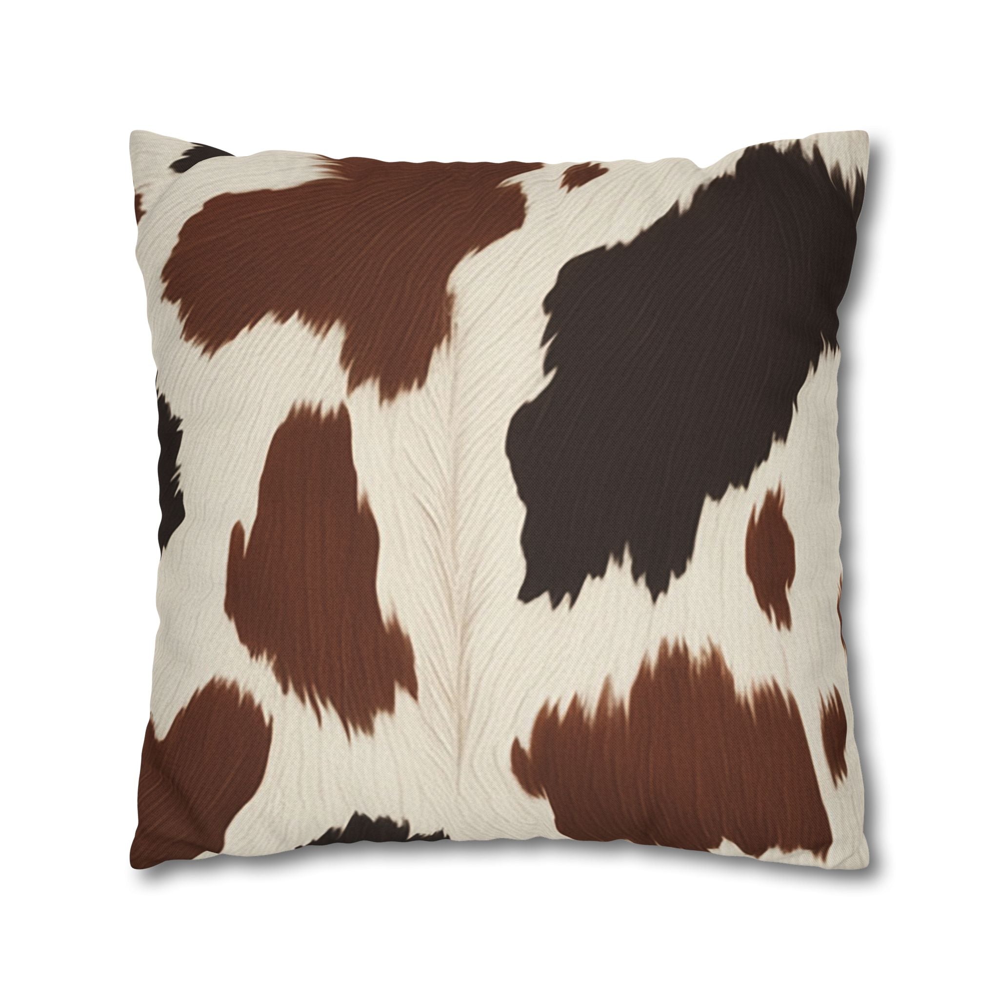 Brown and White Cowhide Throw Pillow, Artsulli - Art is Long, Life is Short, Home Decor, , , , , , , 