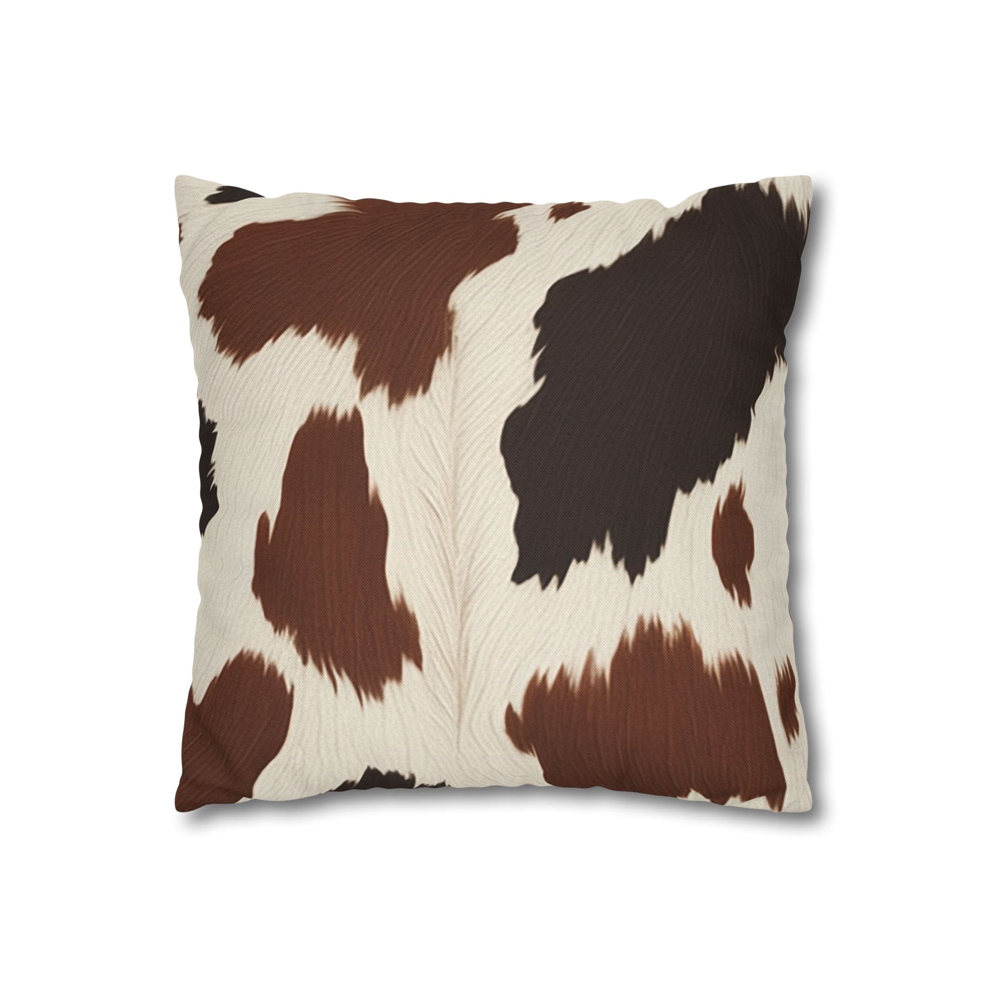Brown and White Cowhide Throw Pillow, Artsulli - Art is Long, Life is Short, Home Decor, , , , , , , 