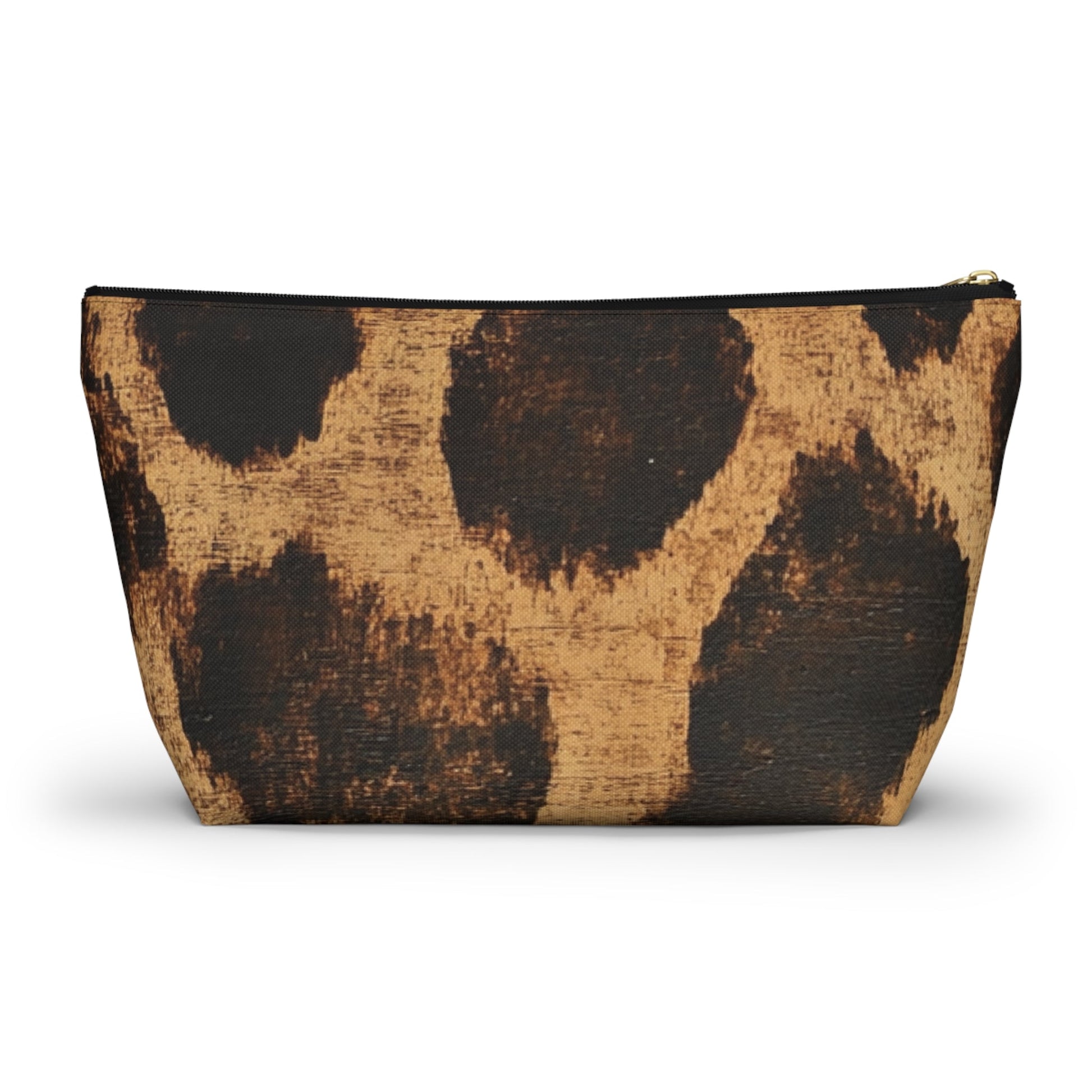 Brown Animal Print Makeup Bag, Artsulli - Art is Long, Life is Short, Bags, , , , , , , 