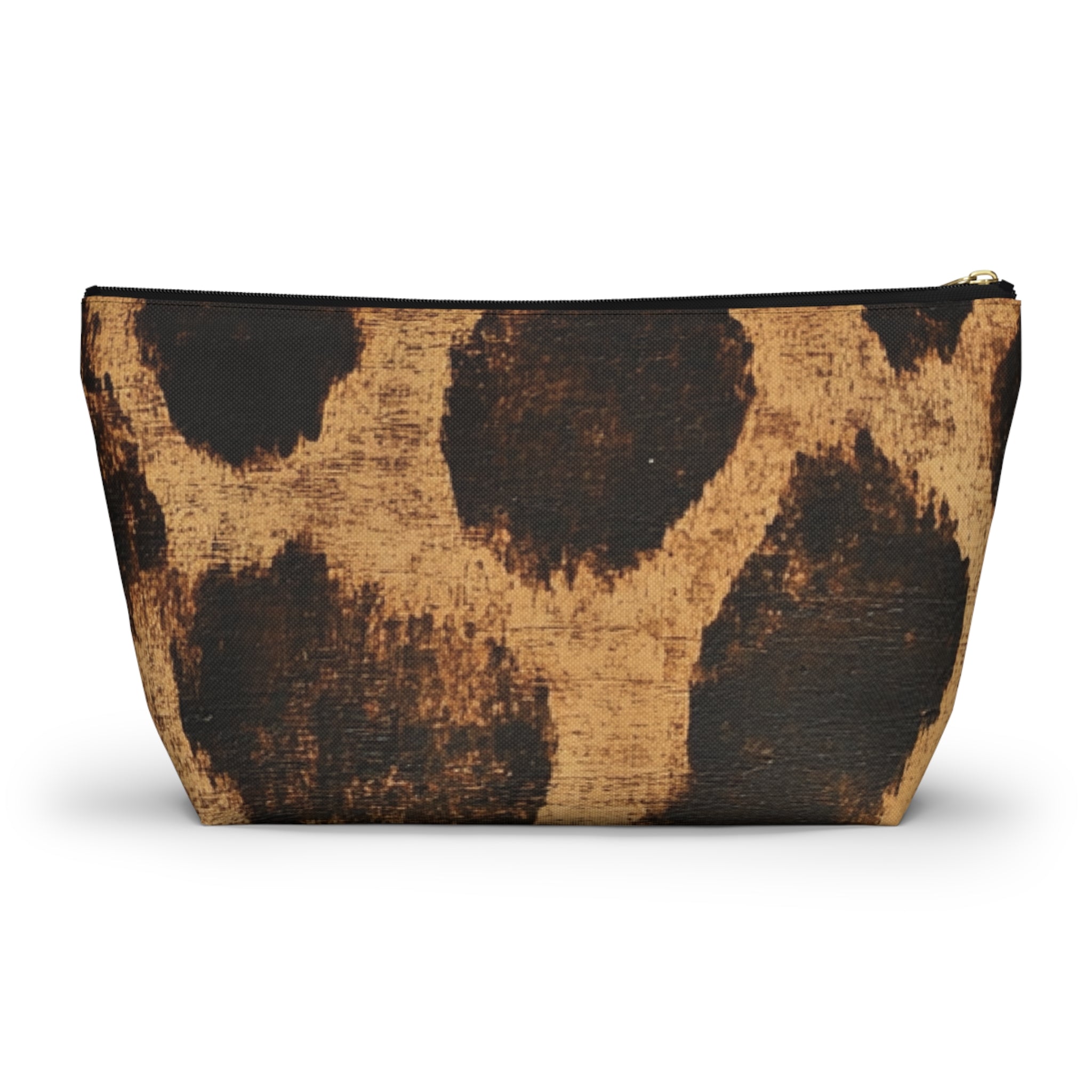 Brown Animal Print Makeup Bag, Artsulli - Art is Long, Life is Short, Bags, , , , , , , 