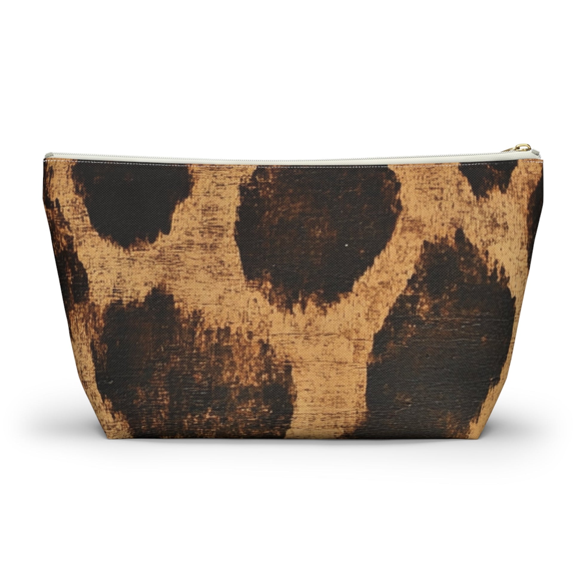 Brown Animal Print Makeup Bag, Artsulli - Art is Long, Life is Short, Bags, , , , , , , 