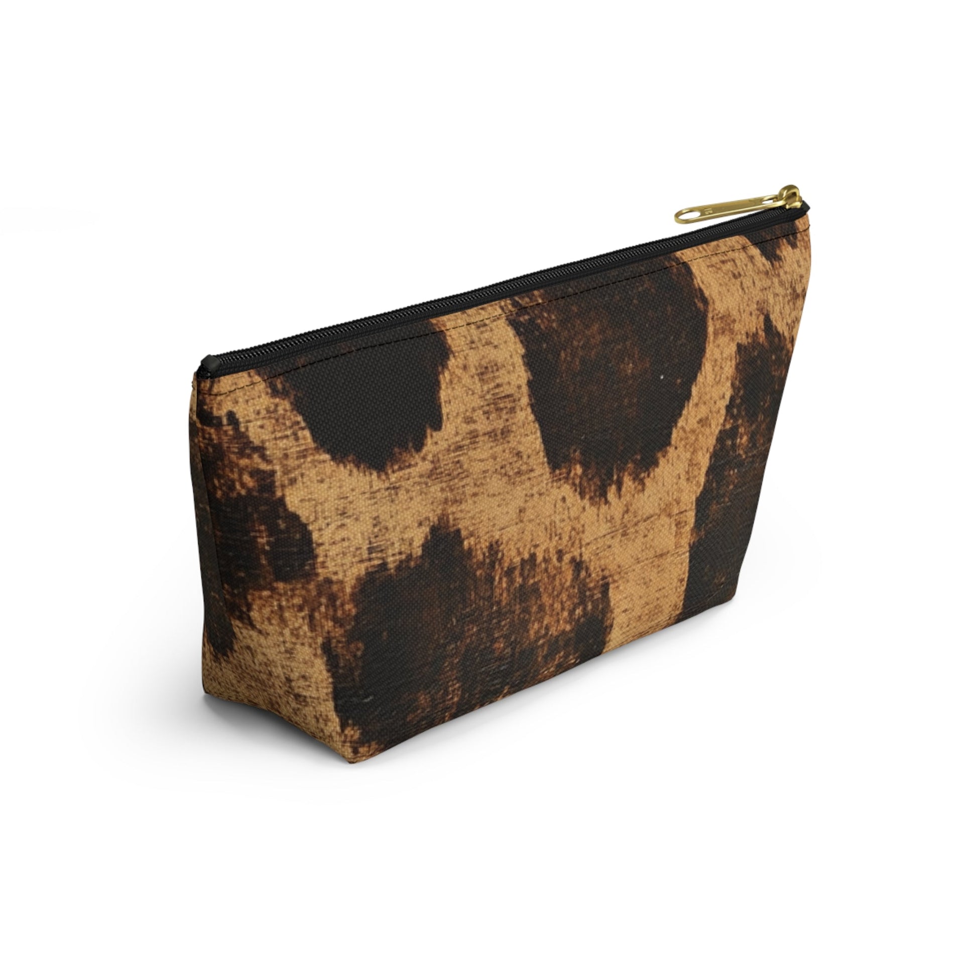 Brown Animal Print Makeup Bag, Artsulli - Art is Long, Life is Short, Bags, , , , , , , 