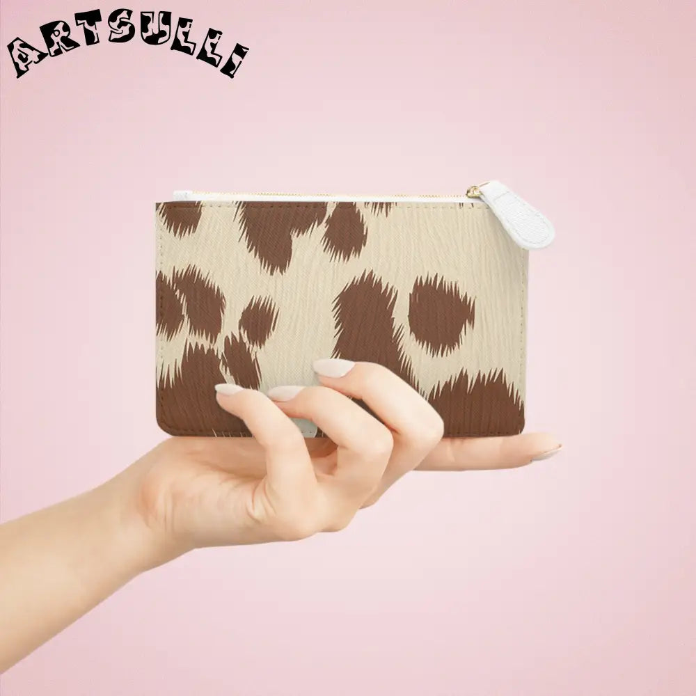 Brown Cow Print Clutch Bag, Artsulli - Art is Long, Life is Short, Bags, , , , , , , 