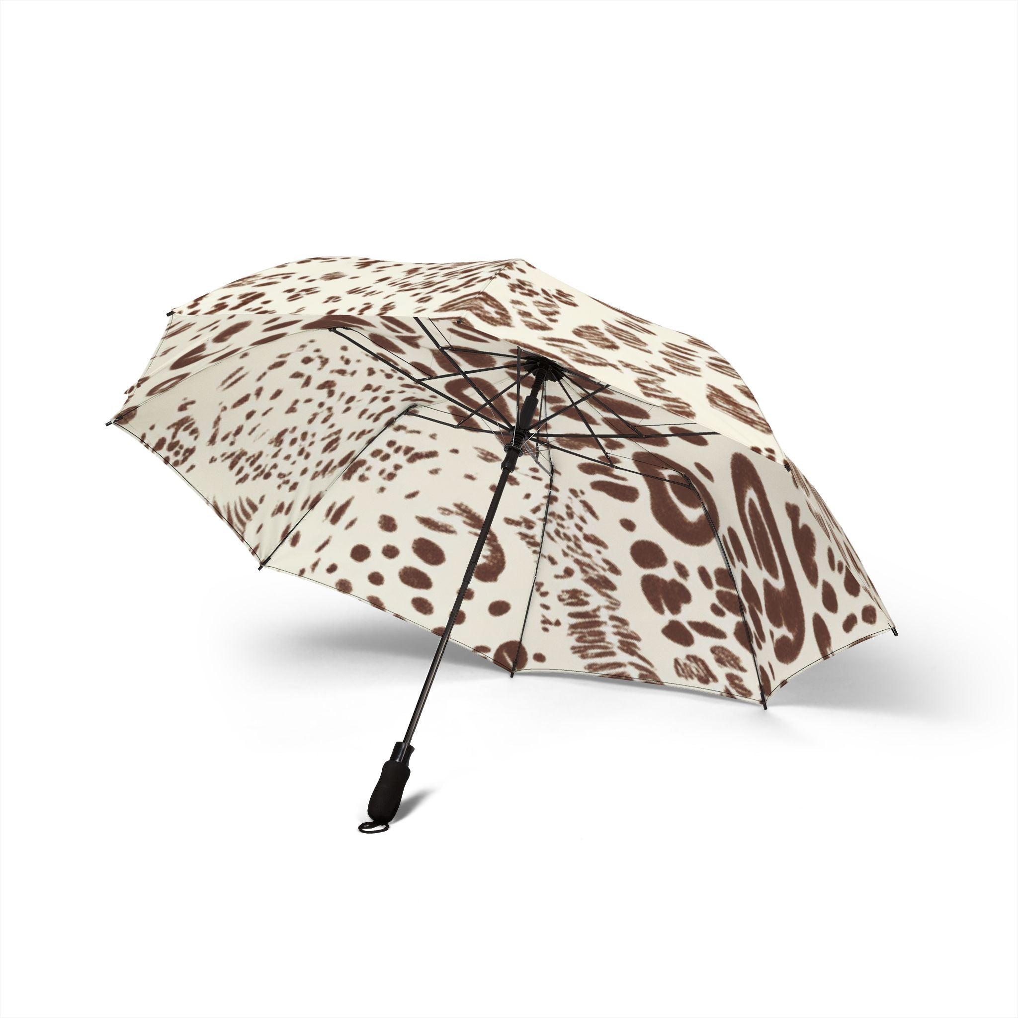 Brown Leopard Print Umbrella, Artsulli - Art is Long, Life is Short, Accessories, , , , , , , 