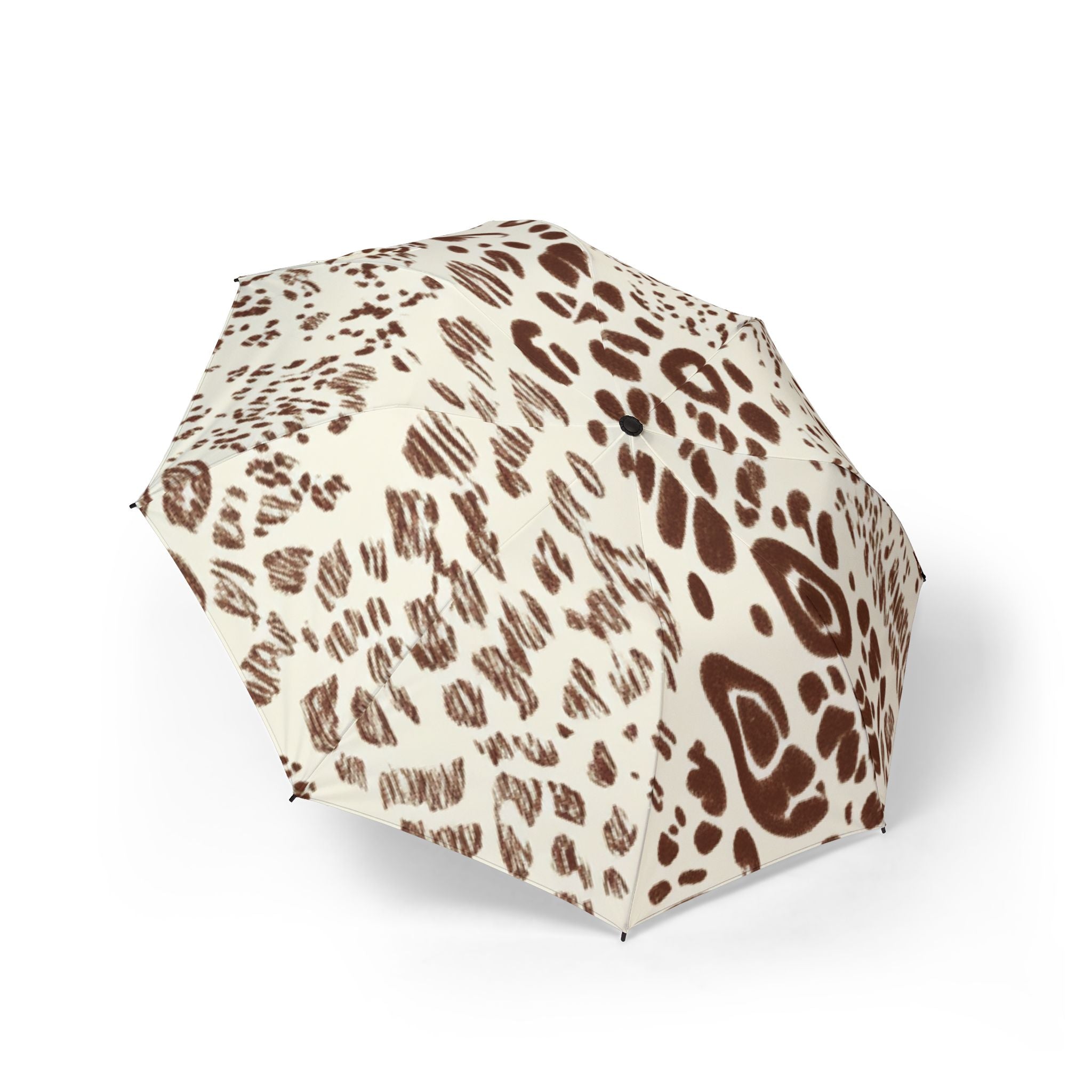 Brown Leopard Print Umbrella, Artsulli - Art is Long, Life is Short, Accessories, Size, One size, , , , , 30697149179403224114
