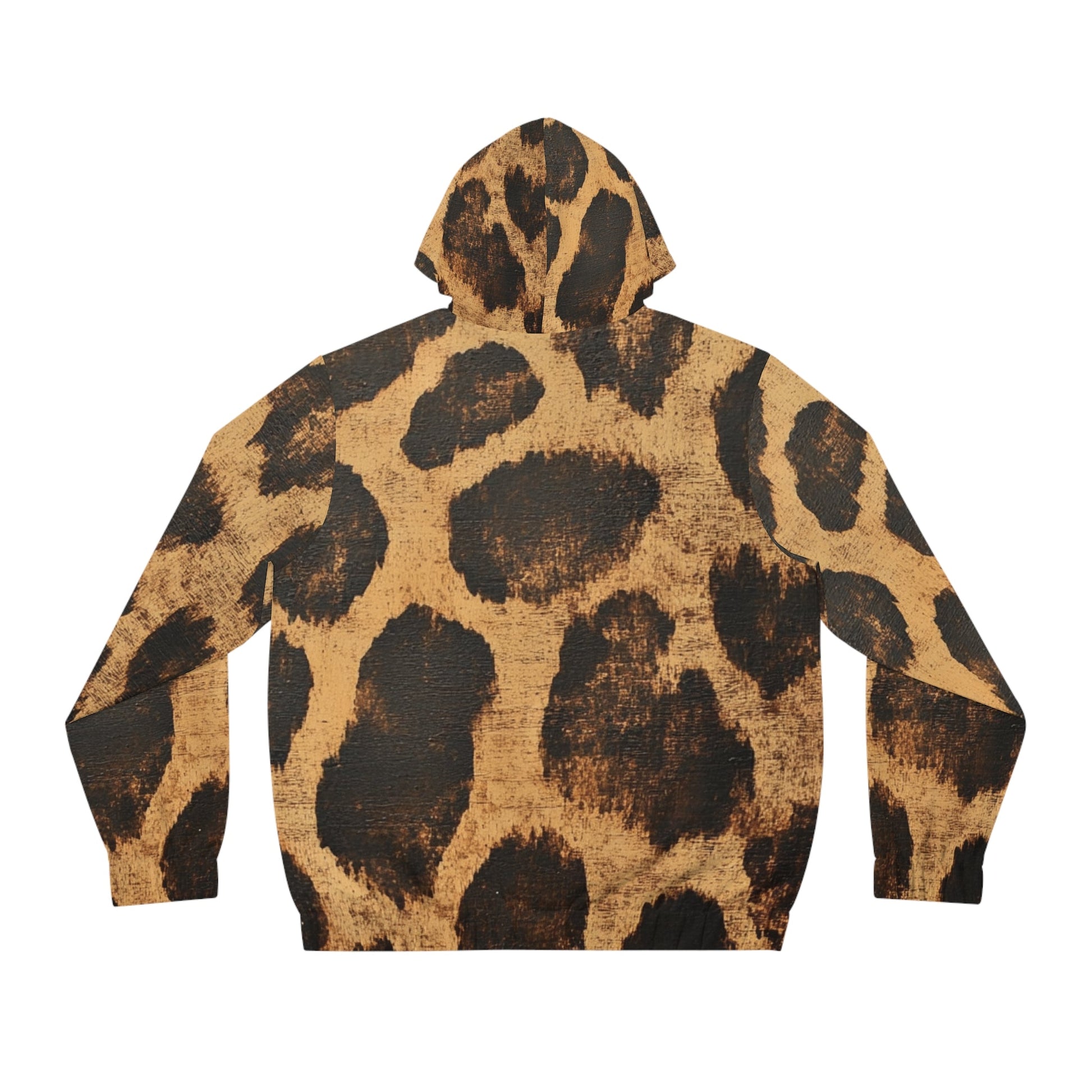 Brown Leopard Print Zip Hoodie, Artsulli - Art is Long, Life is Short, All Over Prints, , , , , , , 
