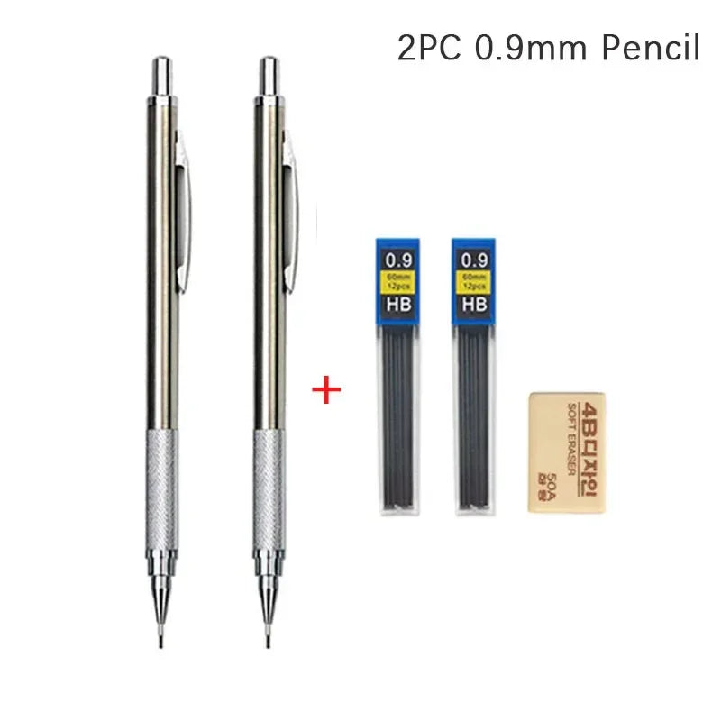 Buy The Best By Artsulli - Art is Long Life Short - 0.3 0.5 0.7 0.9 1.3 2.0mm Mechanical Pencil Set Full Metal Drawing Painting Automatic