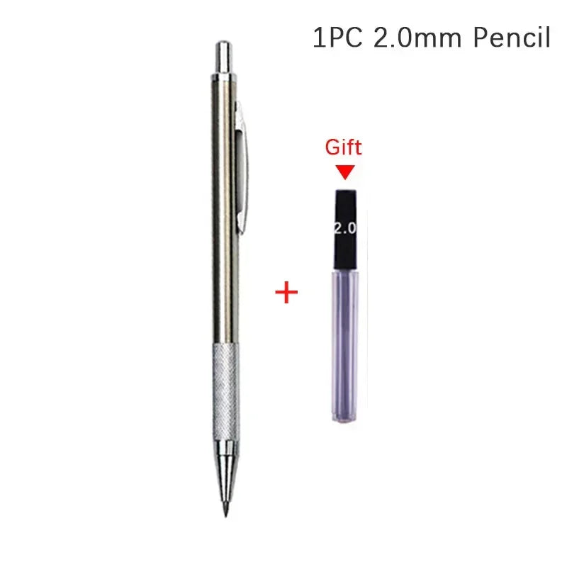 Buy The Best By Artsulli - Art is Long Life Short - 0.3 0.5 0.7 0.9 1.3 2.0mm Mechanical Pencil Set Full Metal Drawing Painting Automatic