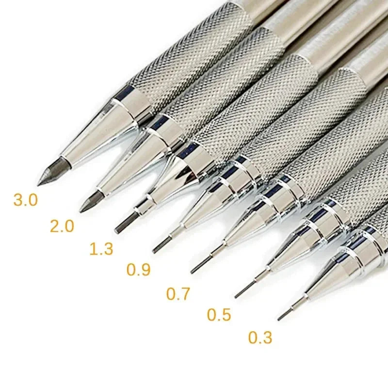Buy The Best By Artsulli - Art is Long Life Short - 0.3 0.5 0.7 0.9 1.3 2.0mm Mechanical Pencil Set Full Metal Drawing Painting Automatic