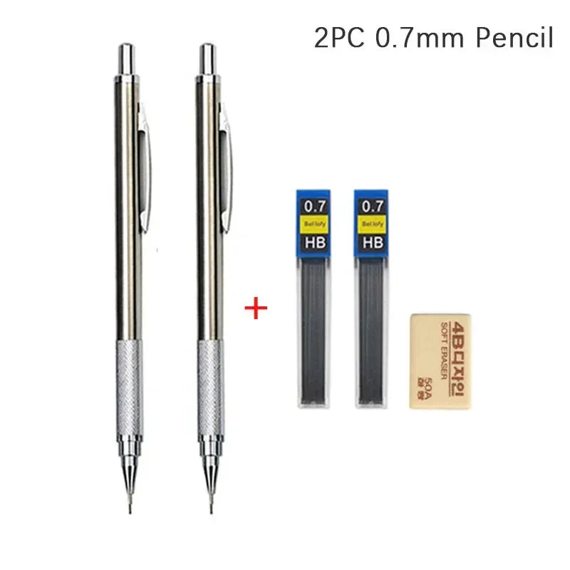 Buy The Best By Artsulli - Art is Long Life Short - 0.3 0.5 0.7 0.9 1.3 2.0mm Mechanical Pencil Set Full Metal Drawing Painting Automatic
