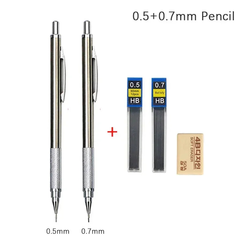 Buy The Best By Artsulli - Art is Long Life Short - 0.3 0.5 0.7 0.9 1.3 2.0mm Mechanical Pencil Set Full Metal Drawing Painting Automatic