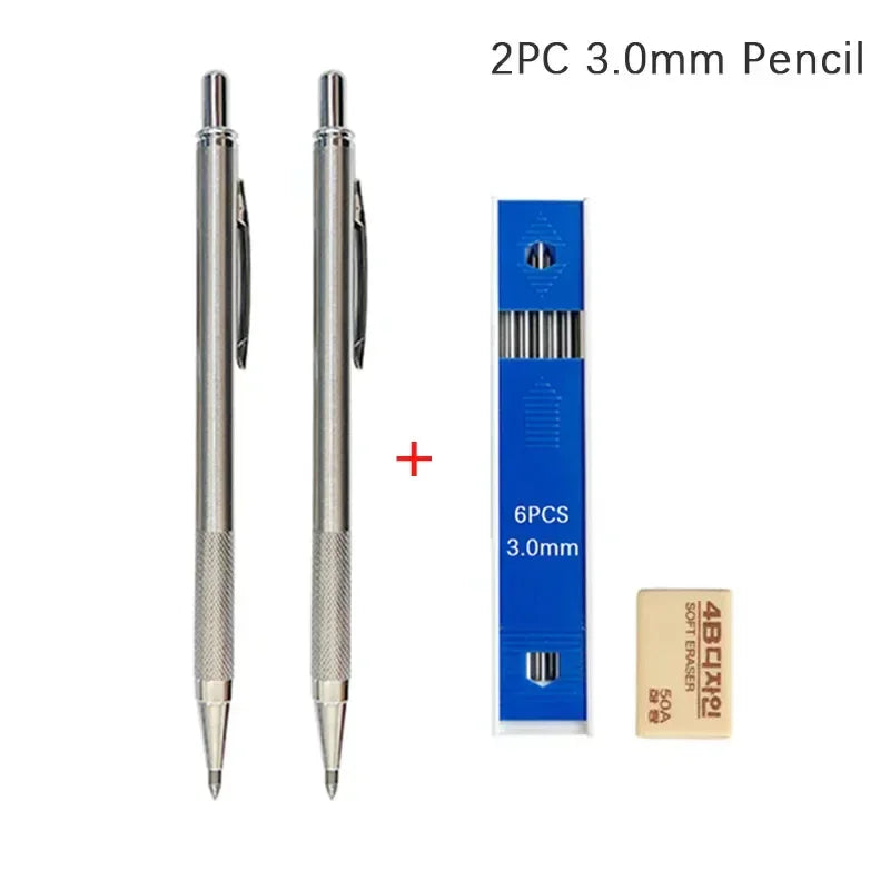 Buy The Best By Artsulli - Art is Long Life Short - 0.3 0.5 0.7 0.9 1.3 2.0mm Mechanical Pencil Set Full Metal Drawing Painting Automatic
