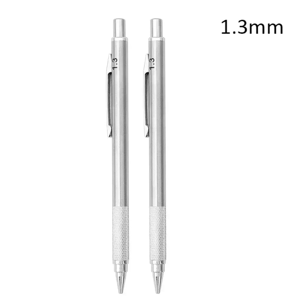 Buy The Best By Artsulli - Art is Long Life Short - 0.3 0.5 0.7 0.9 1.3 2.0mm Metal Mechanical Pencil Set School Sketch Writing Stainless